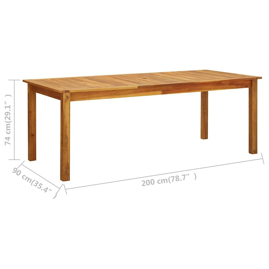 7 Vidaxl Garden Table Table - Brown, 7 of 7