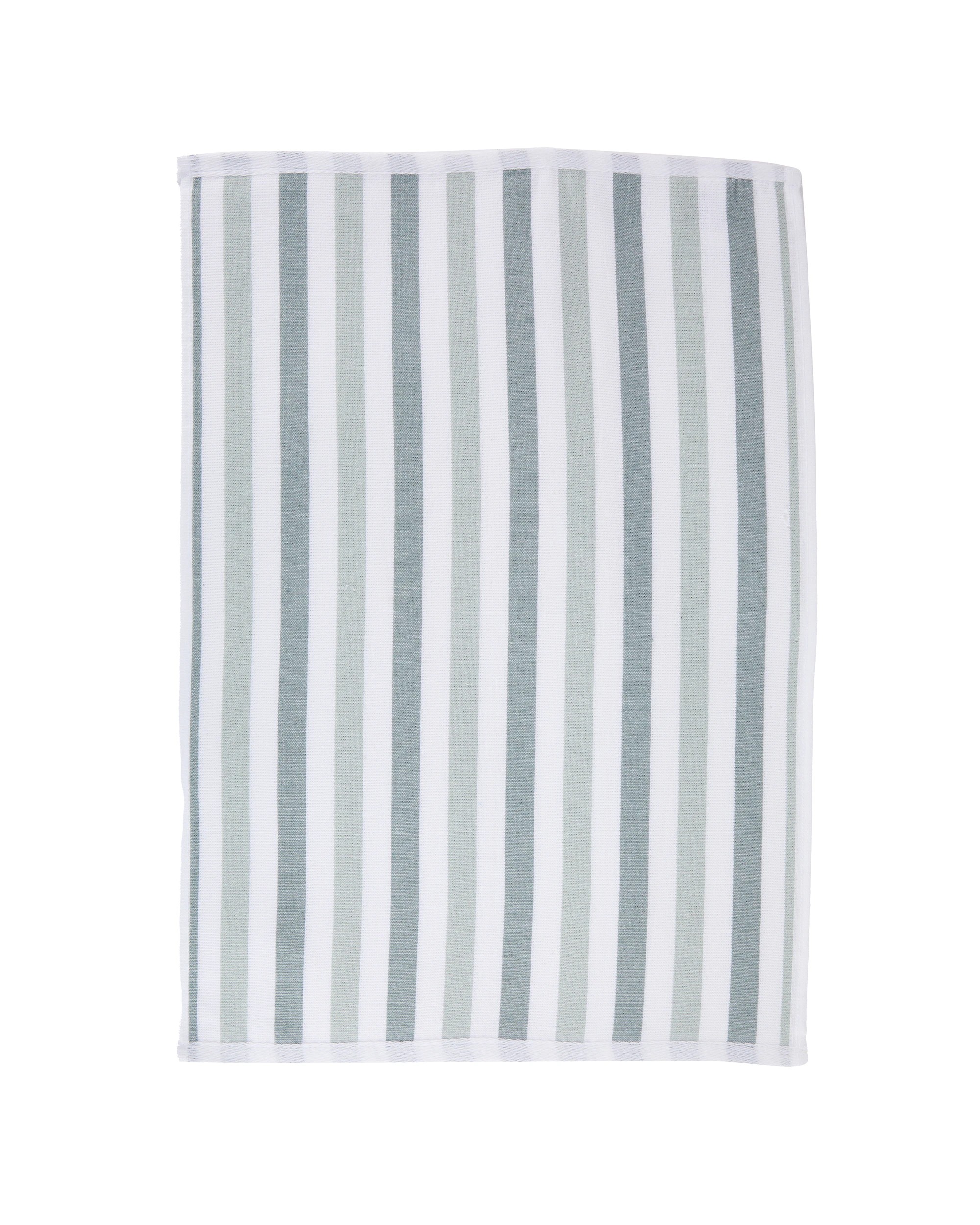 6 4 Pack Green Linear Terry Tea Towels, 6 of 7