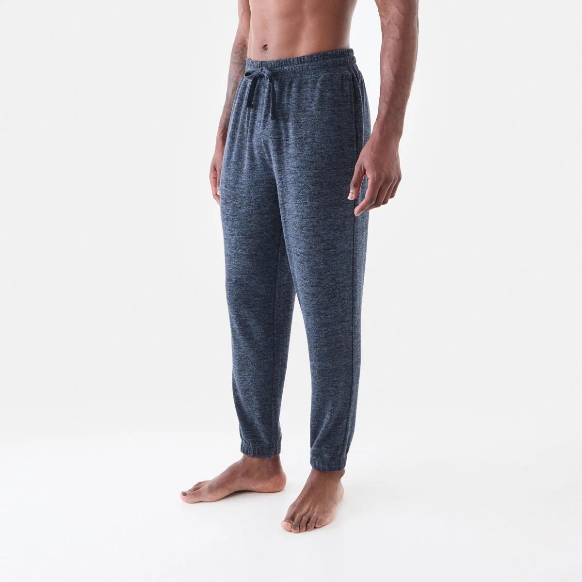 2 Brushed Slim Pants Nvy Marle, 2 of 5