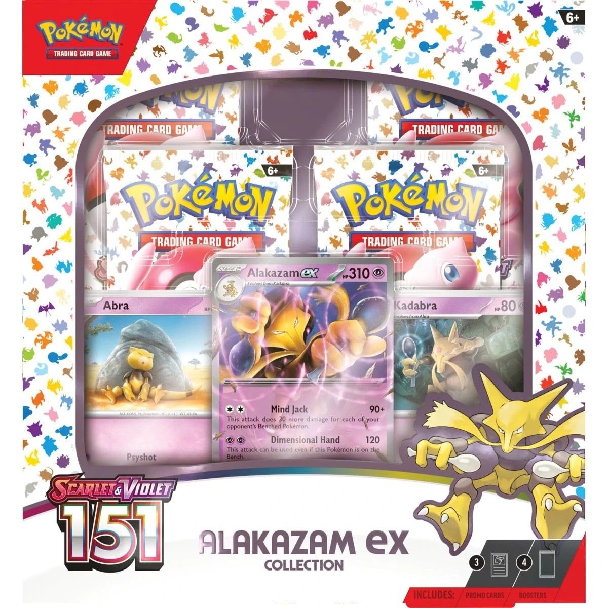 2 Pokemon Trading Card Game: Scarlet & Violet 151 Alakazam Ex Collection, 2 of 2