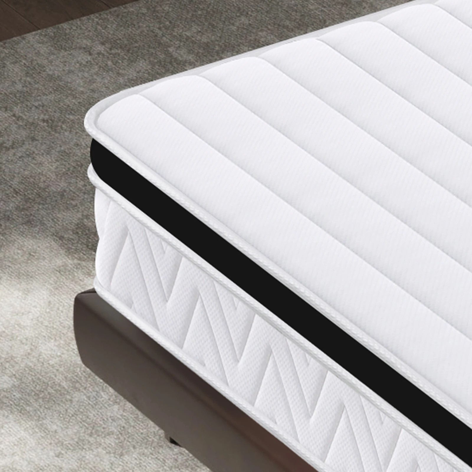 5 Alfordson Mattress 17CM Bed Euro Top Spring Foam Bedding Medium Firm - King Single Bed, 5 of 10
