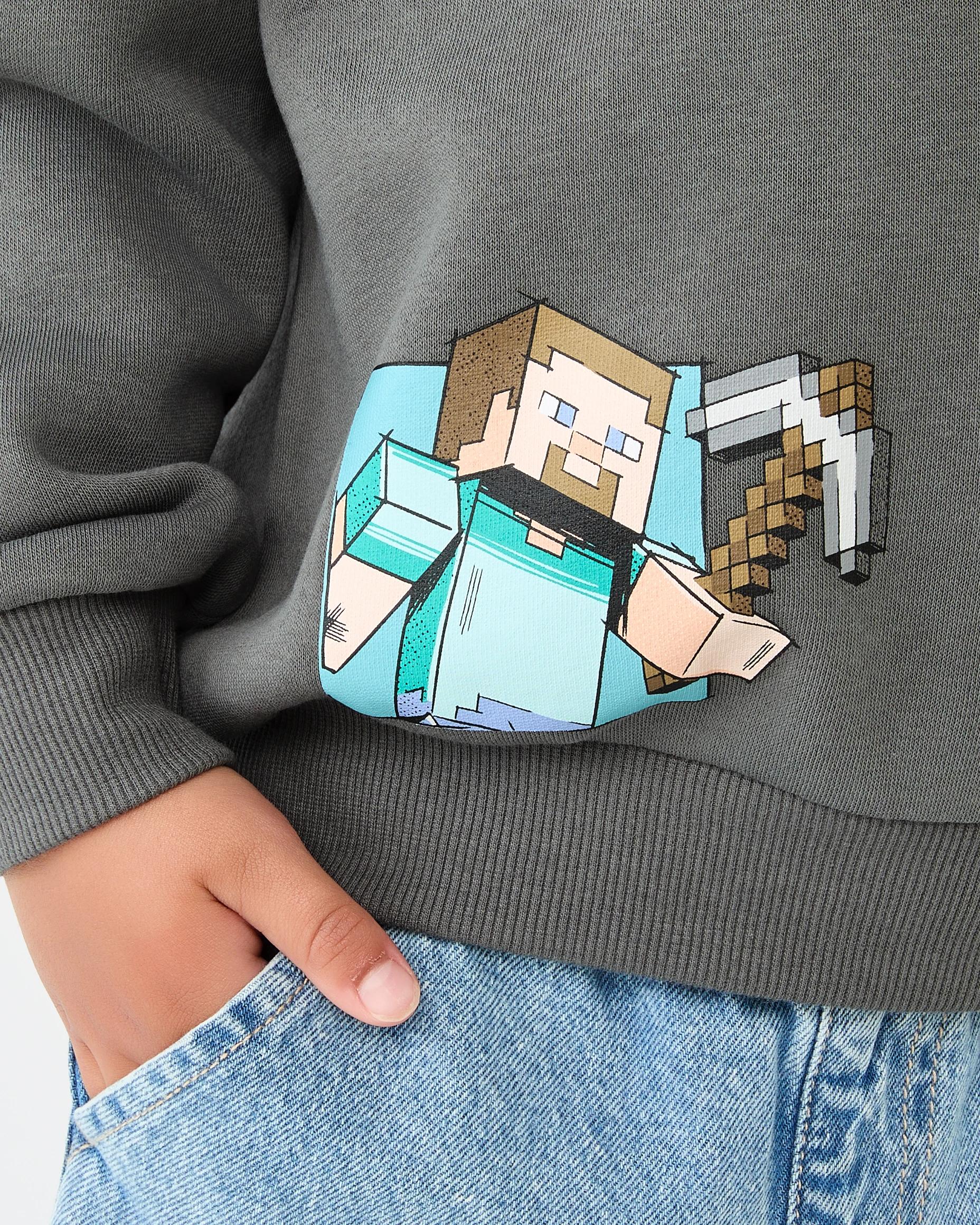 6 Minecraft License Oversized Crew Neck Sweatshirt Minecraft, 6 of 9