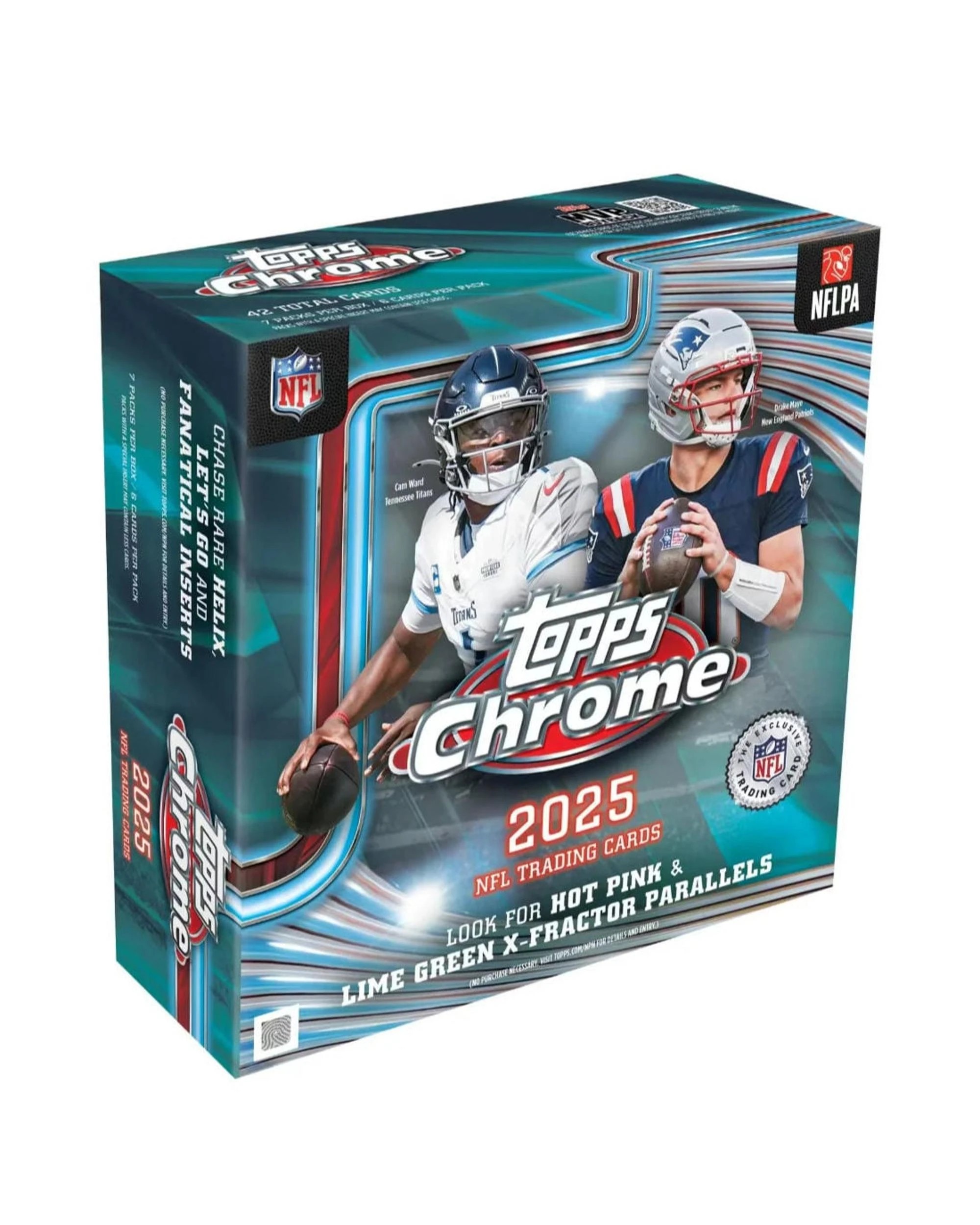 1 Topps 2025 Chrome NFL Football Mega Box, 1 of 10