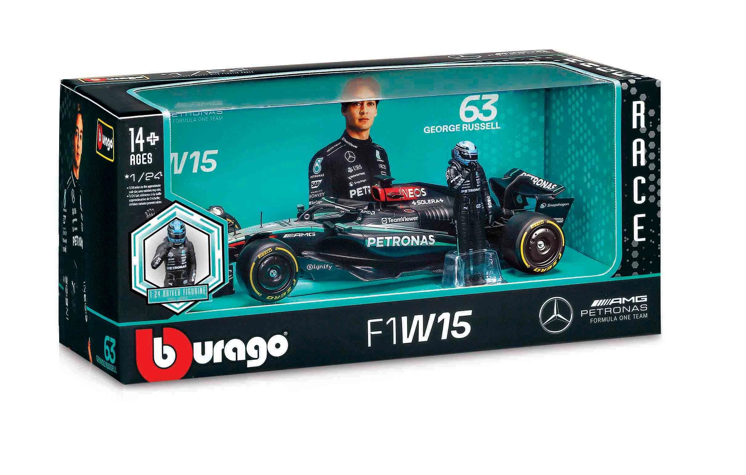 6 Bburago 1:24 F1 Vehicle & Figure - Assorted, 6 of 7