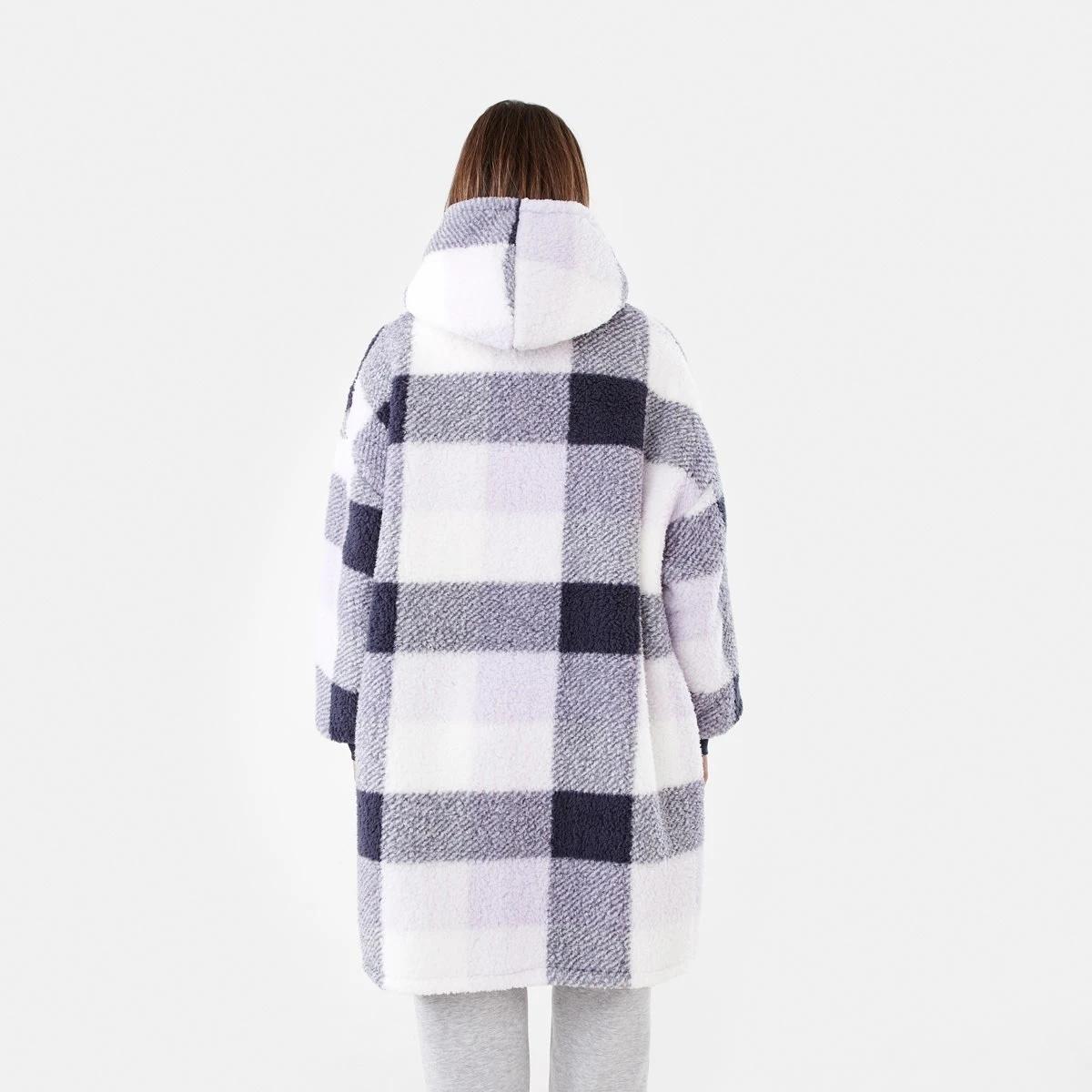 3 Pull Over Gown Blk Chk L, 3 of 7