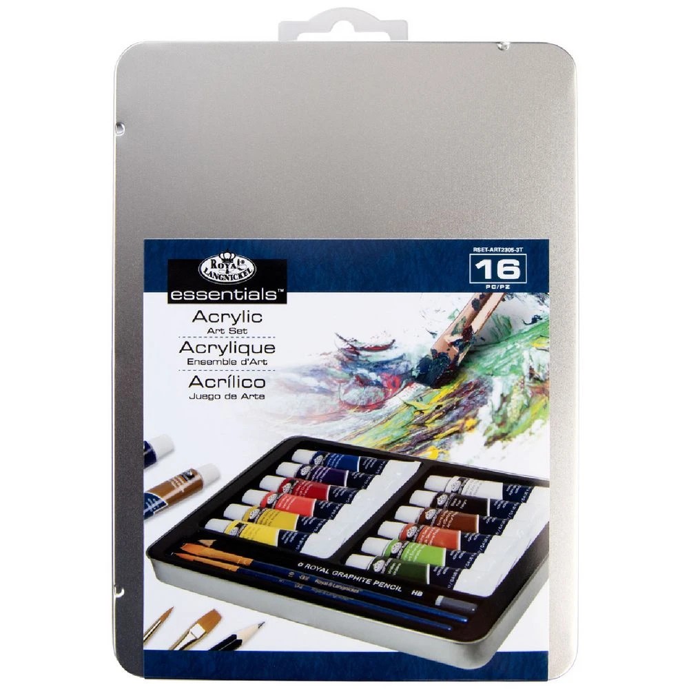 1 Royal & Langnickel Acrylic Paint Set 16 Pack, 1 of 8