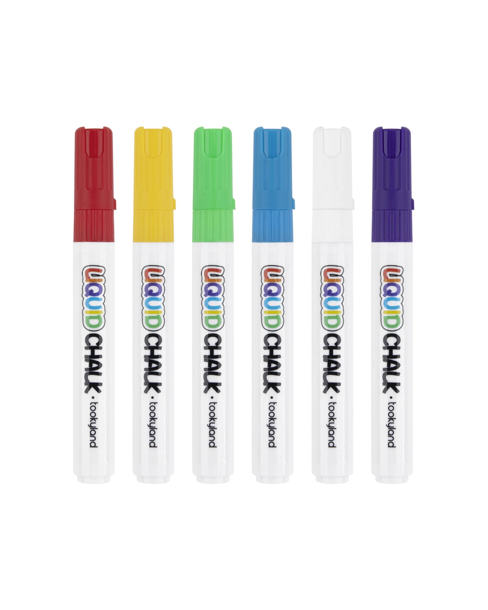 3 Tookyland 6pc Liquid Chalk Colouring Craft DIY Kids Drawing Markers Art - Multi, 3 of 5
