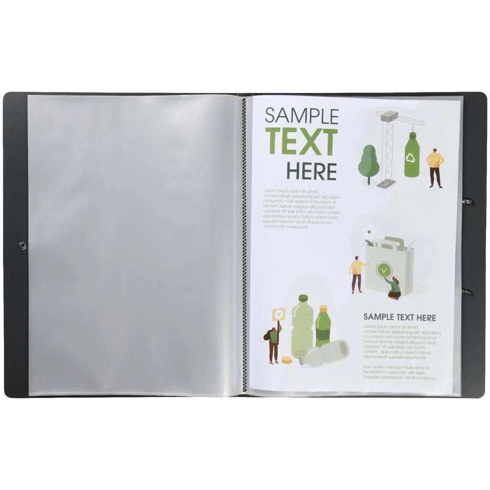 4 J.Burrows Foam Display Book 20 Pockets Grey, 4 of 4