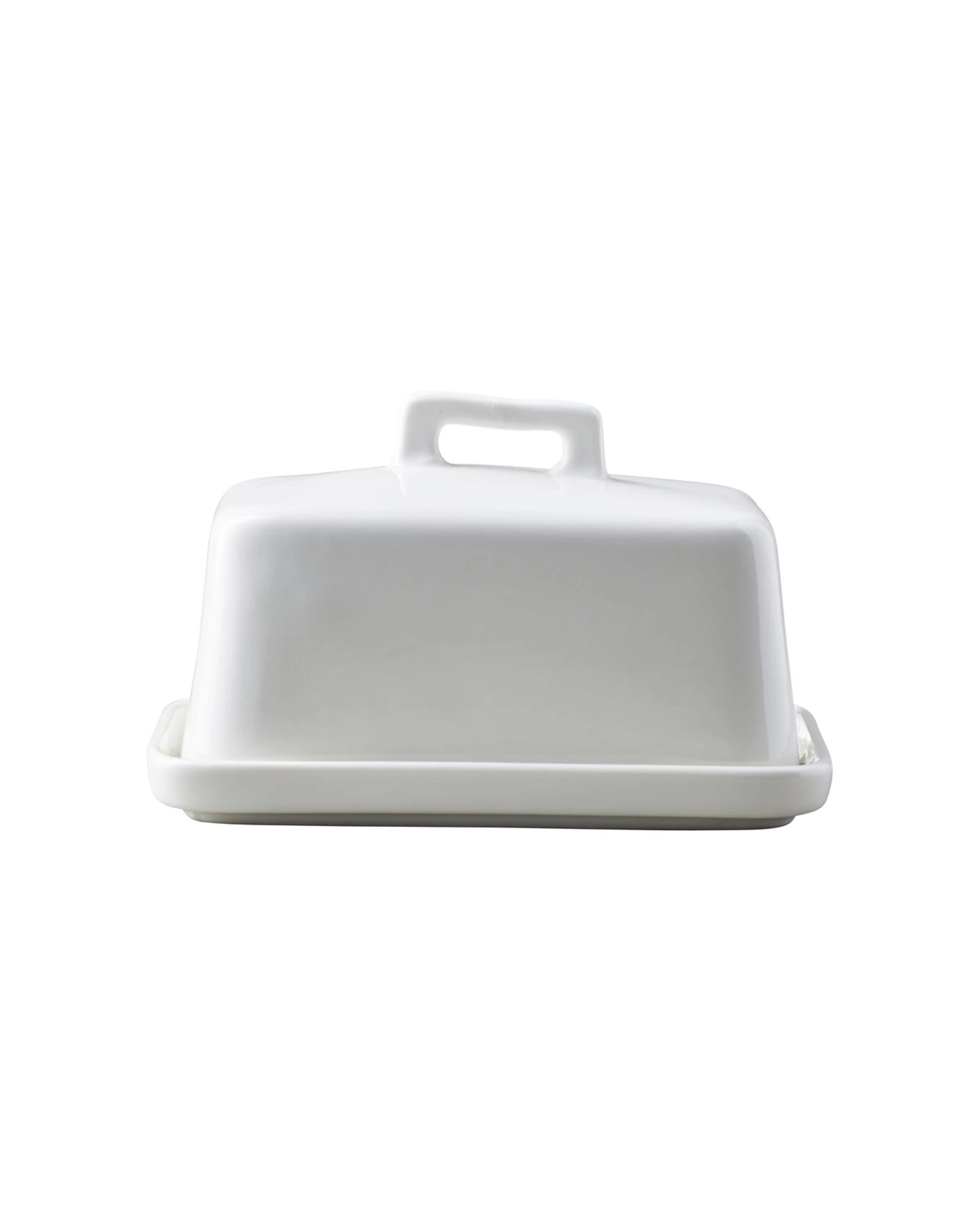 1 Maxwell & Williams Epicurious Butter Dish - Porcelain 16.5cm Gift Boxed - White, 1 of 3