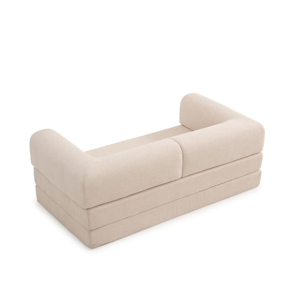 5 Zzz Atelier Luna Modular Convertible Sofa Bed - Beige, 5 of 8