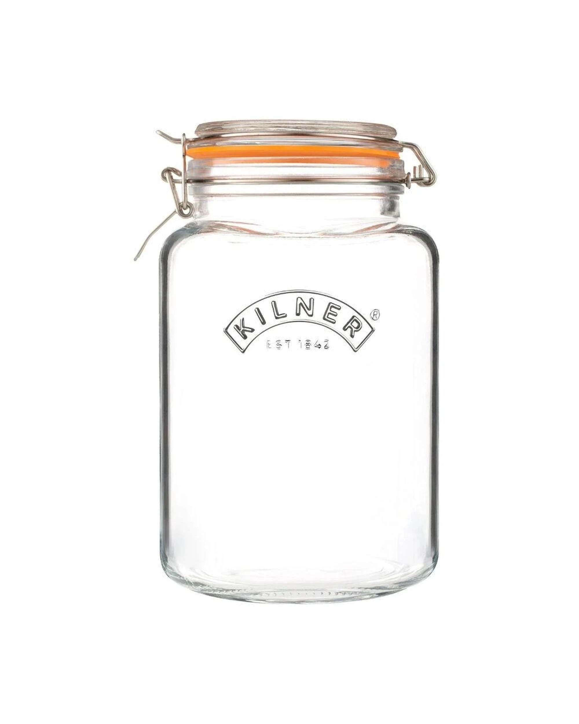 2 Kilner Square Clip Top Glass Jar 3 Litre Set of 2, 2 of 2
