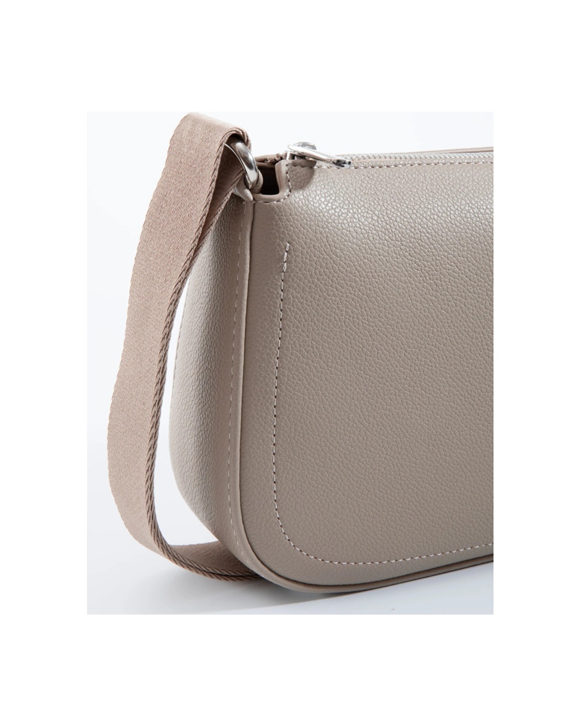 5 Tosca Crossbody Bag Textured Adjustable Strap Everyday Handbag Taupe - Beige, 5 of 5