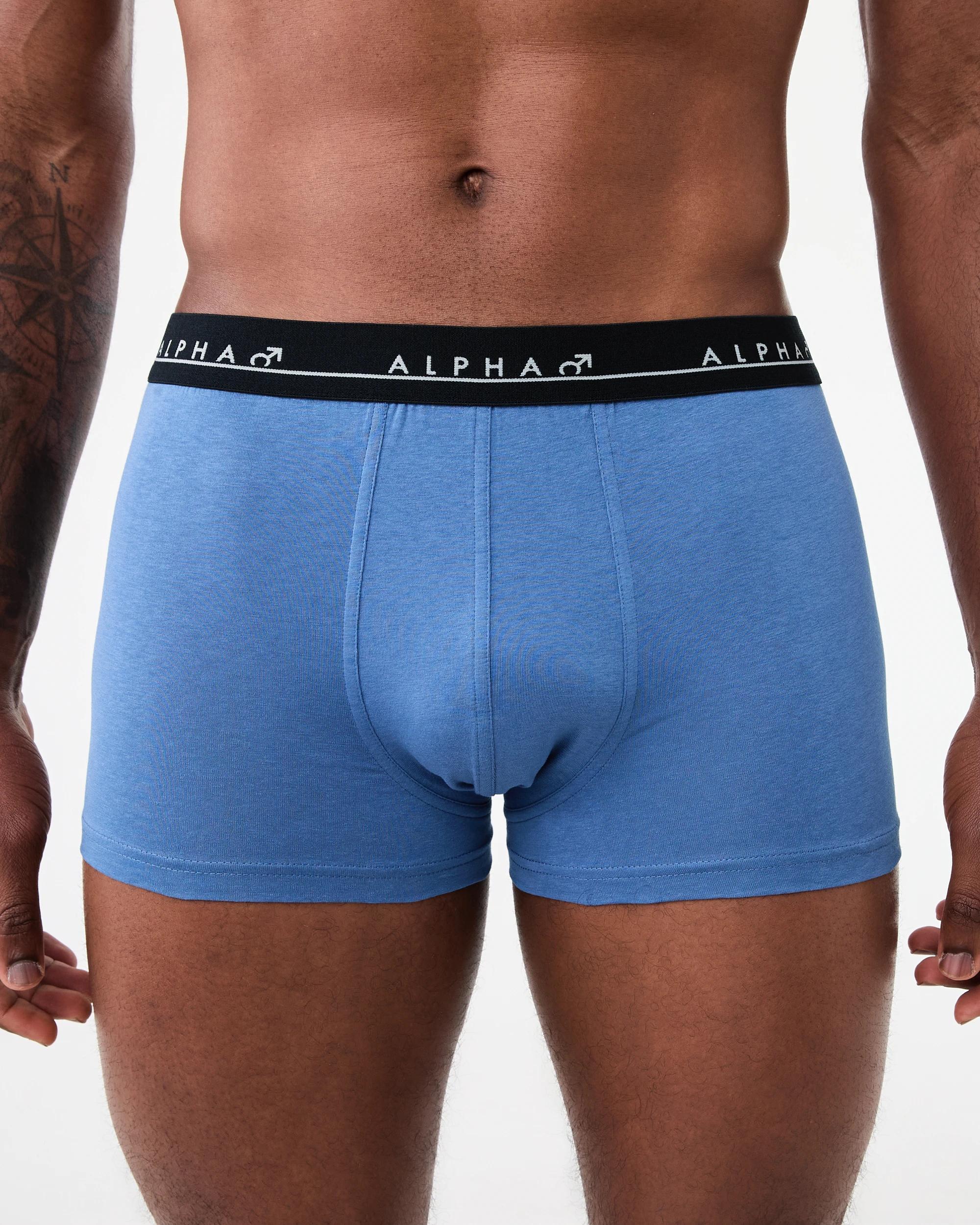 4 5 Pack Plain Trunks Multi Blu, 4 of 10