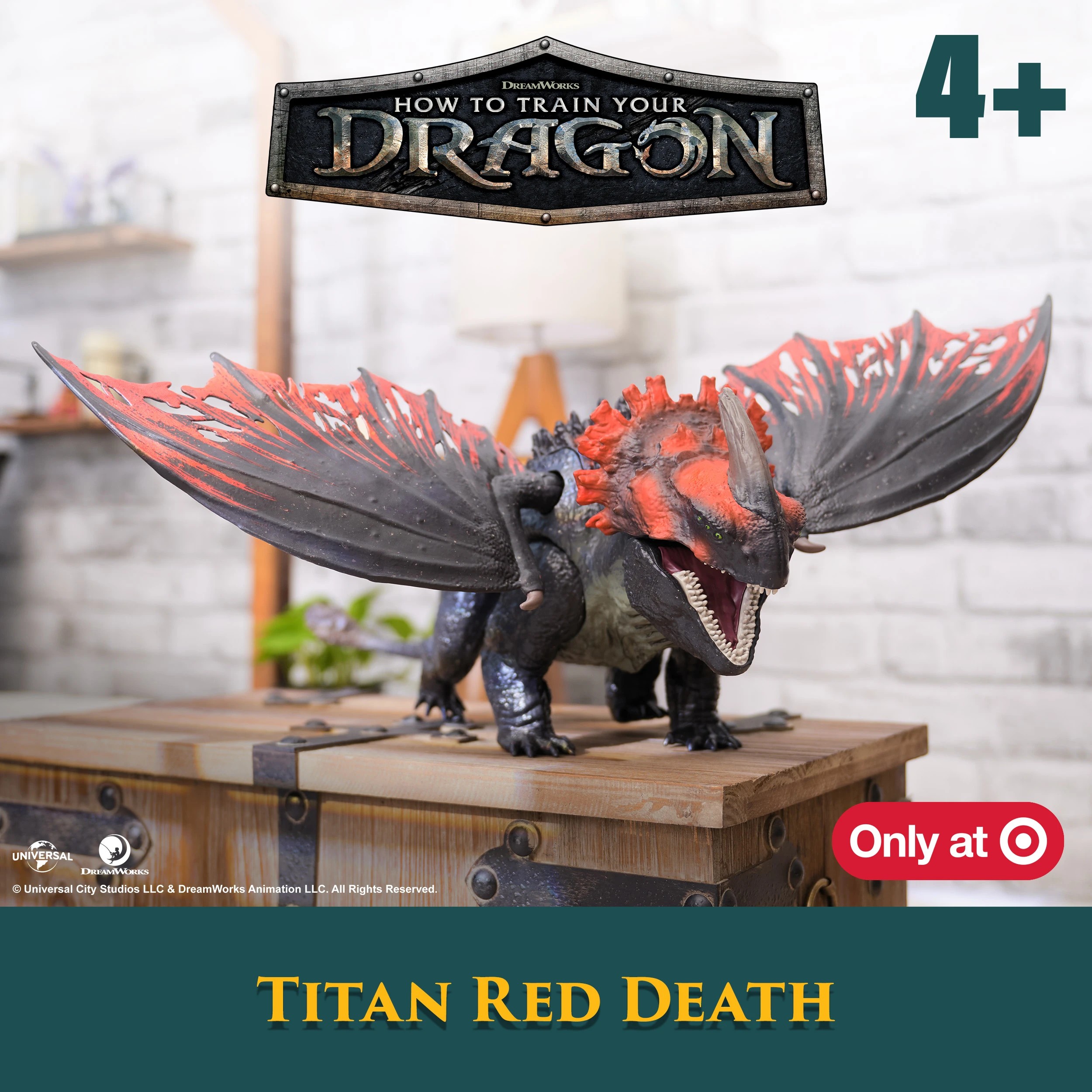3 How To Train Your Dragon: Dragon Volcano Island Titan Red Death Figure, 3 of 7