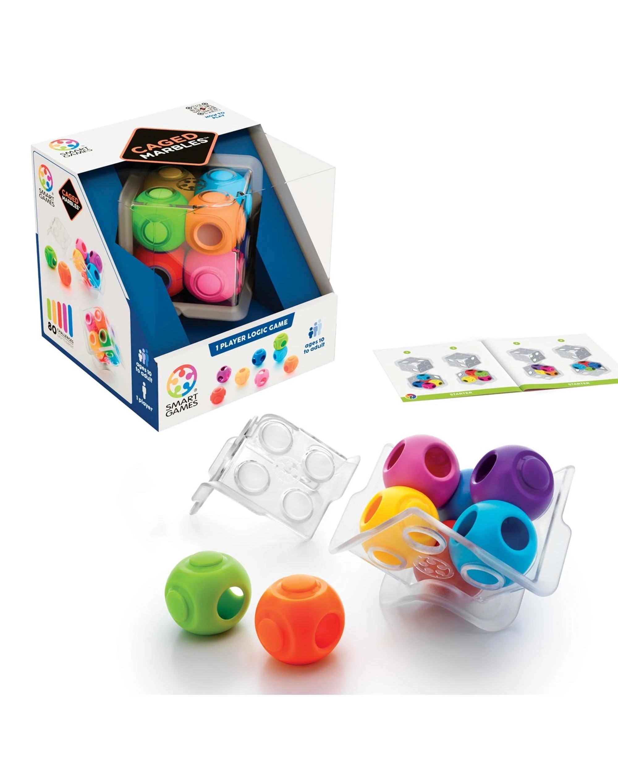1 Smart Games Caged Marbles Puzzle Game, 1 of 5