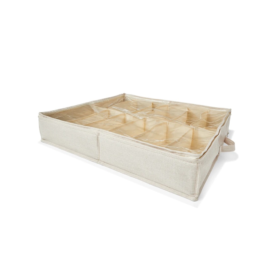 3 Linen Look Underbed Shoe Organiser, 3 of 8
