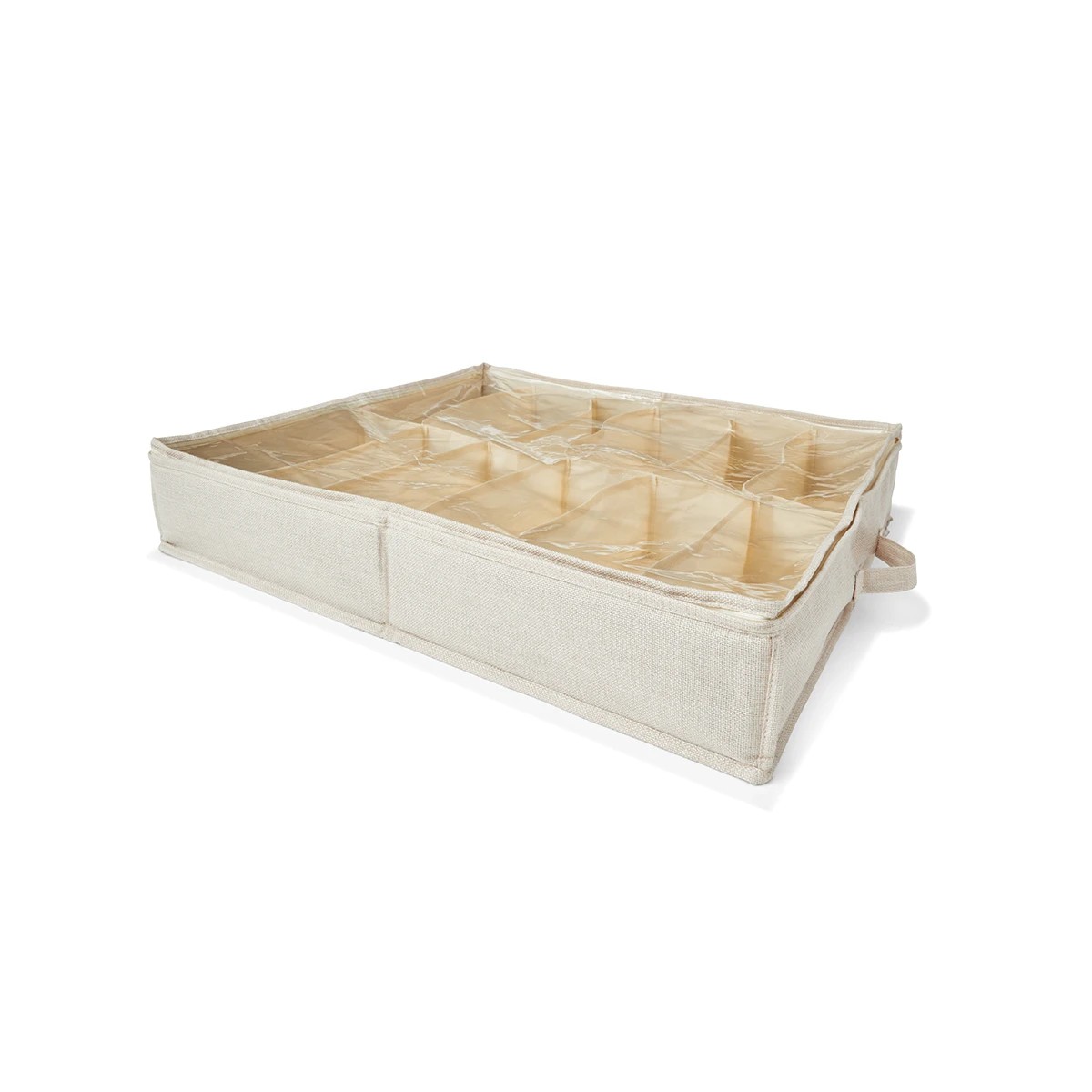 3 Linen Look Underbed Shoe Organiser, 3 of 8