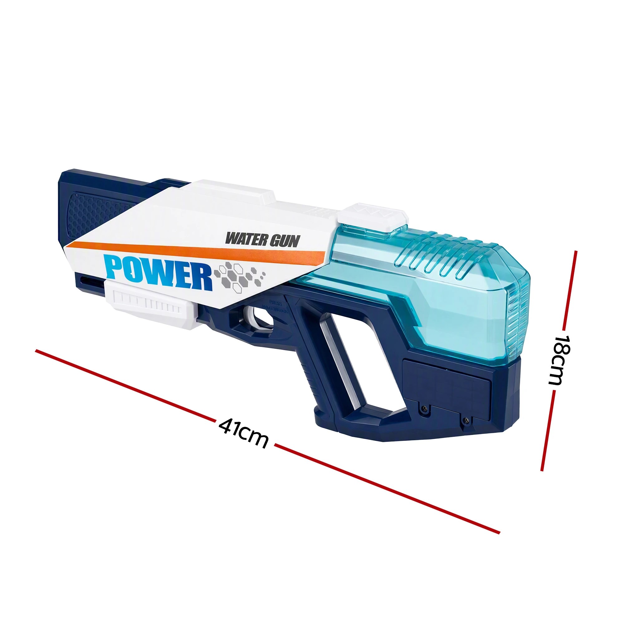 2 Keezi Kids Water Gun Fast Filling 600cc Water Tank Blaster Toy for Outdoor Pool Beach Play - Blue, 2 of 9