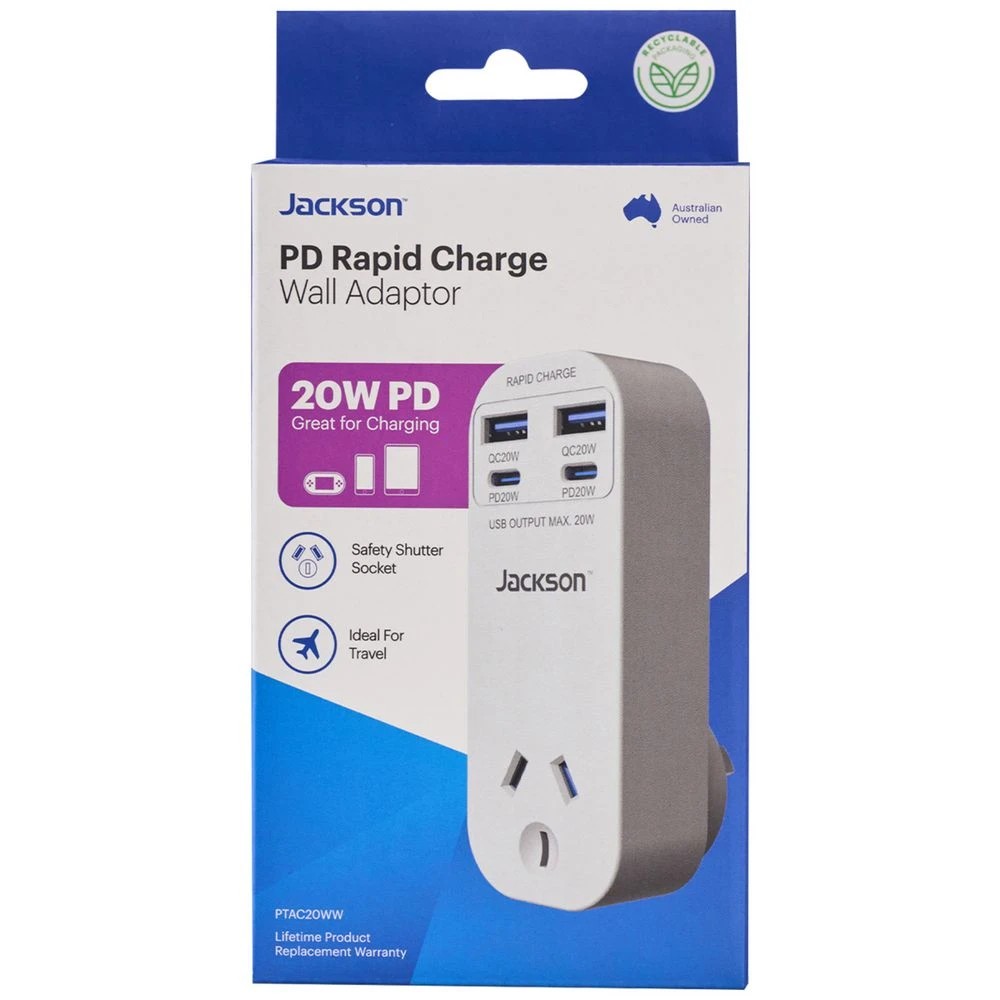 5 Jackson Rapid Charge 20W USB-C / USB-A Wall Adapter, 5 of 5