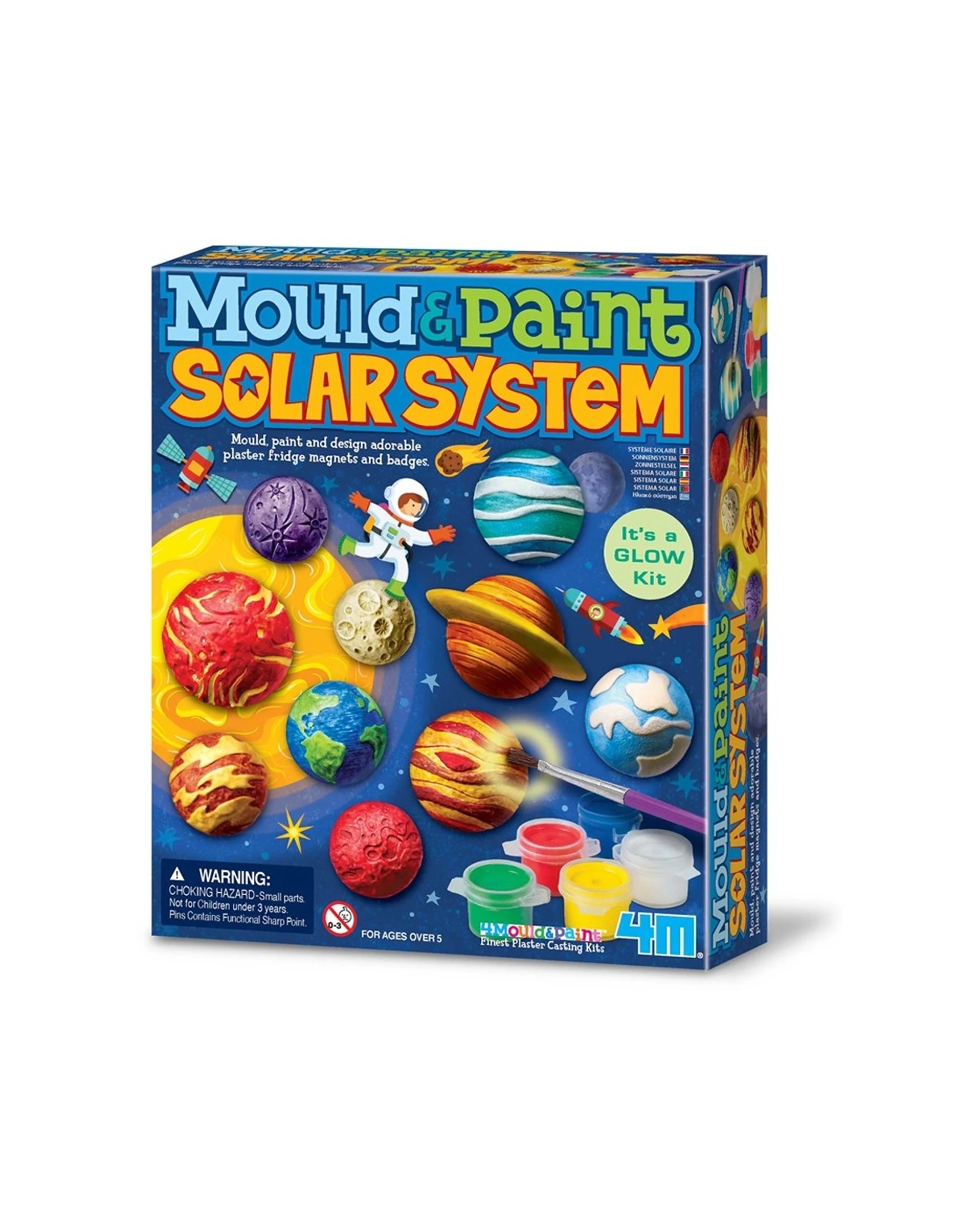 1 4M Mould & Paint Solar System Craft Kit Planet Magnets Kids Toy, 1 of 3