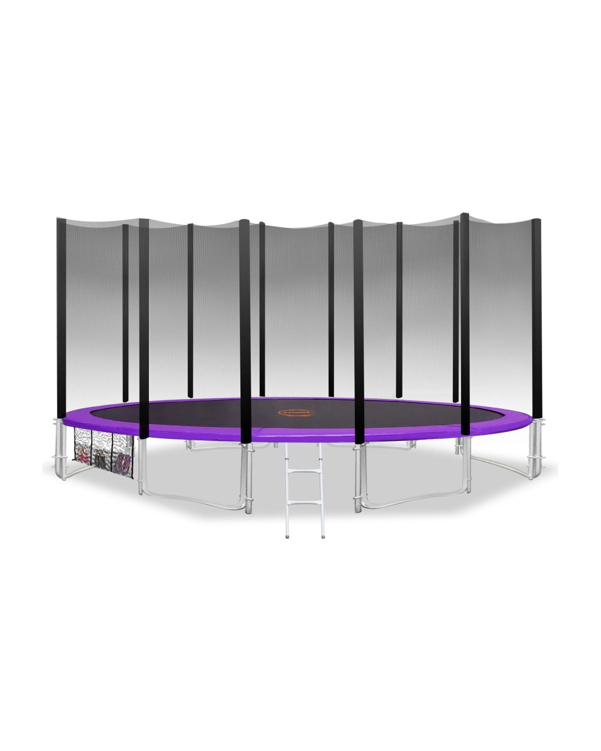 1 Kahuna Blizzard 16 ft Trampoline Round Outdoor Mat Net Pad - Purple, 1 of 5