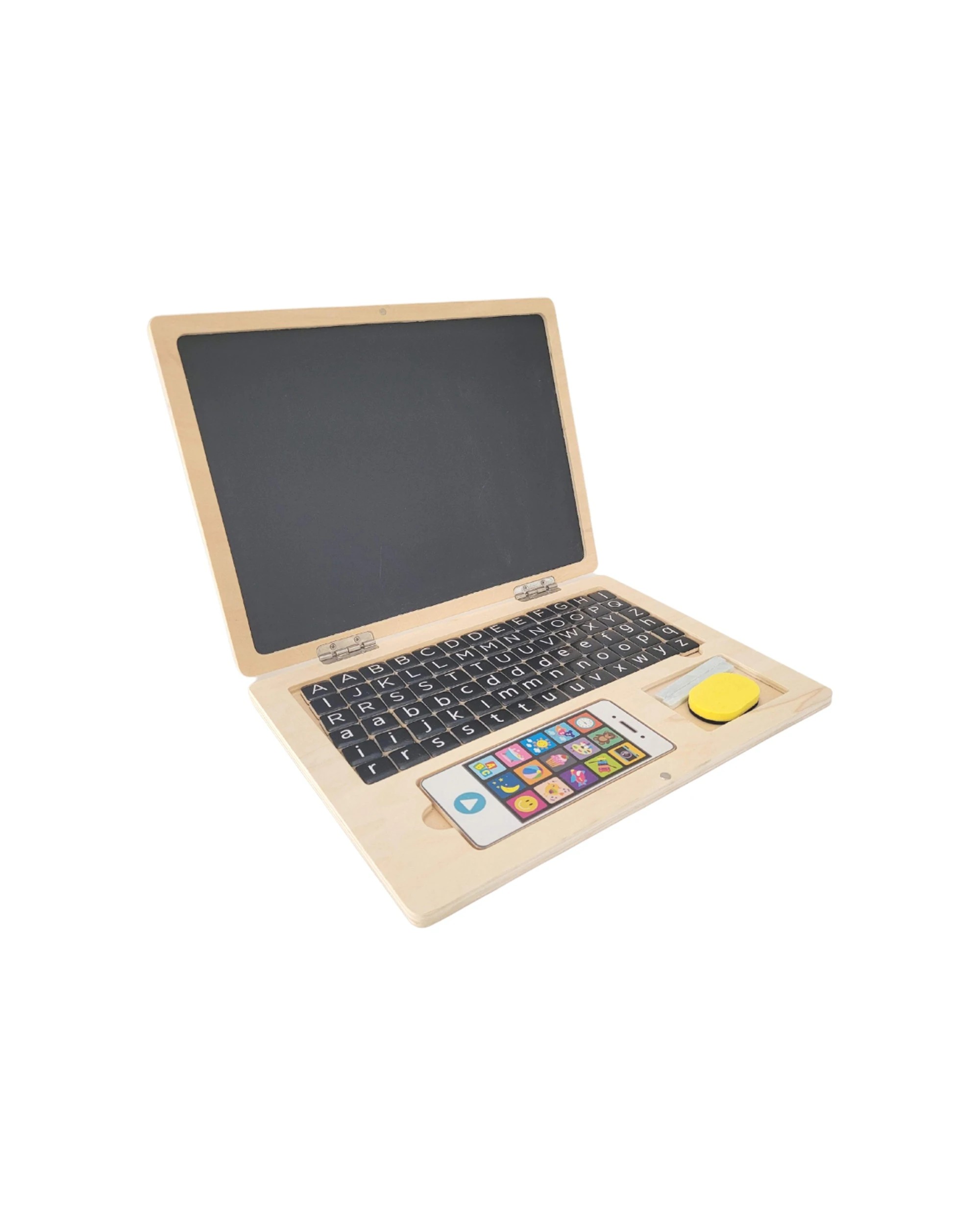 1 Kaper Kidz Magnetic Educational Visual Notebook Spelling Fun Wooden Learning Toy - Travel Friendly
 - Black, 1 of 9