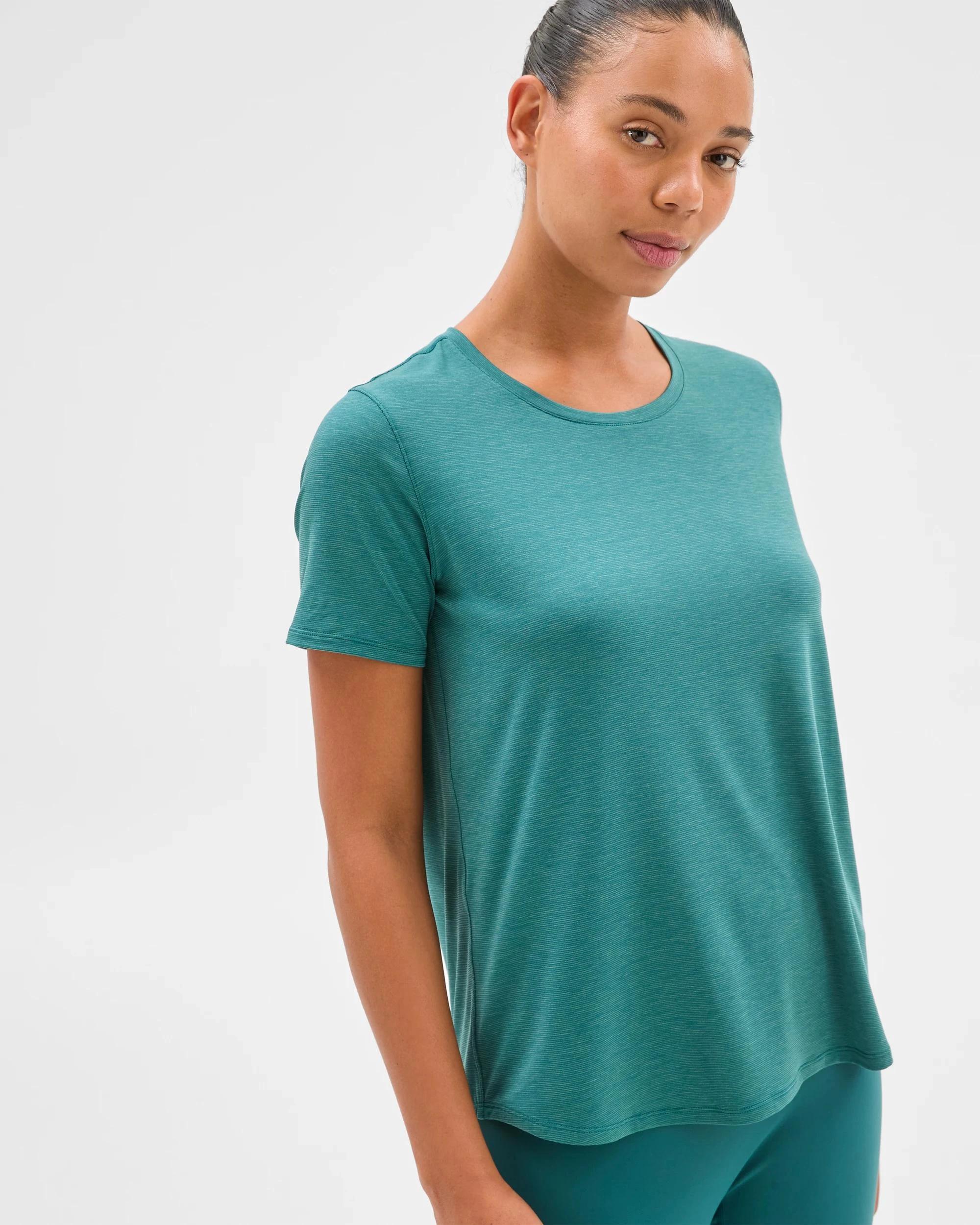 2 Target Active Twist Back Running T-Shirt RAINFOREST, 2 of 6