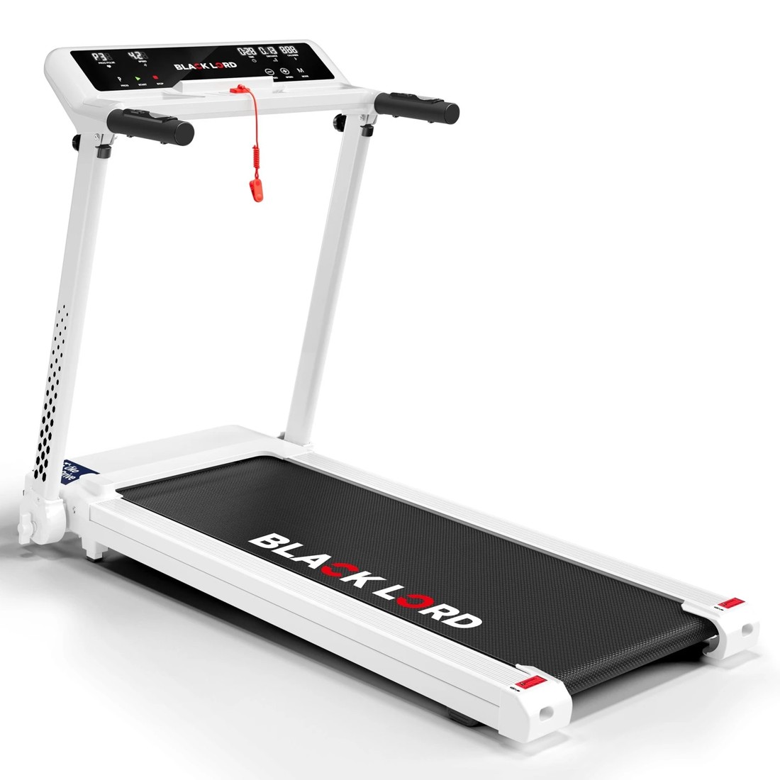 1 Black Lord Treadmill Electric Exercise Running Machine Foldable Home Gym Fitness - White, 1 of 10