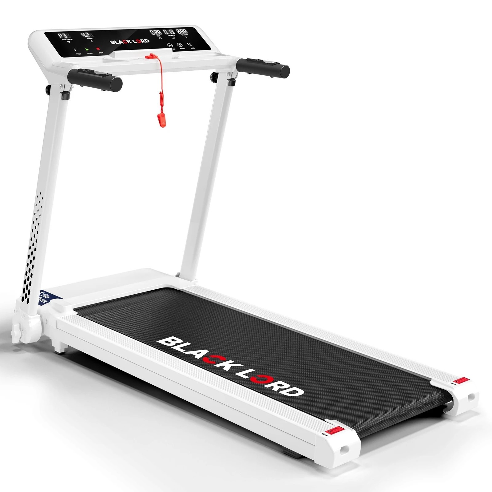 1 Black Lord Treadmill Electric Exercise Running Machine Foldable Home Gym Fitness - White, 1 of 10