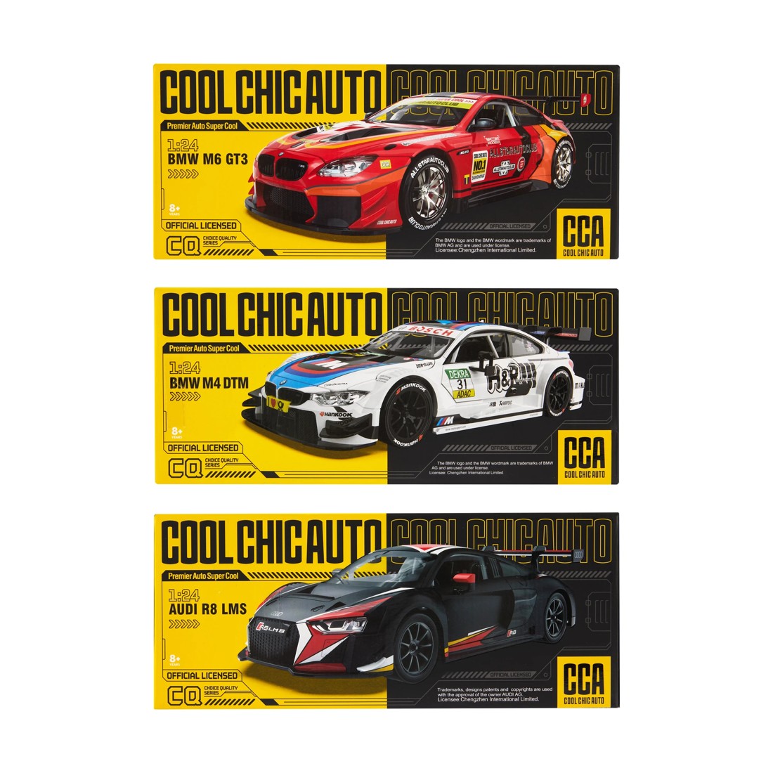 6 Cool Chic Auto 1:24 Car - Assorted, 6 of 6