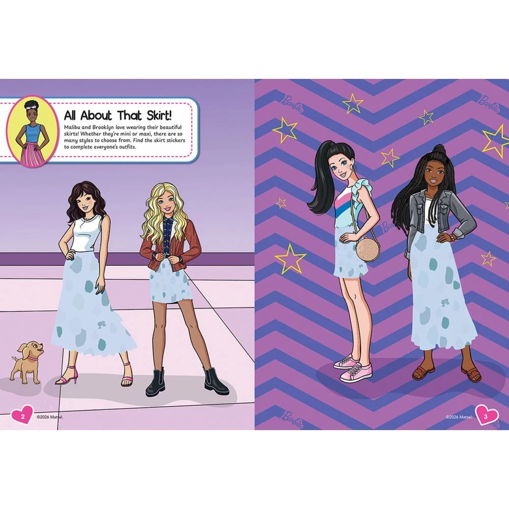 2 Scholastic Sticker Dressing Book Barbie, 2 of 4