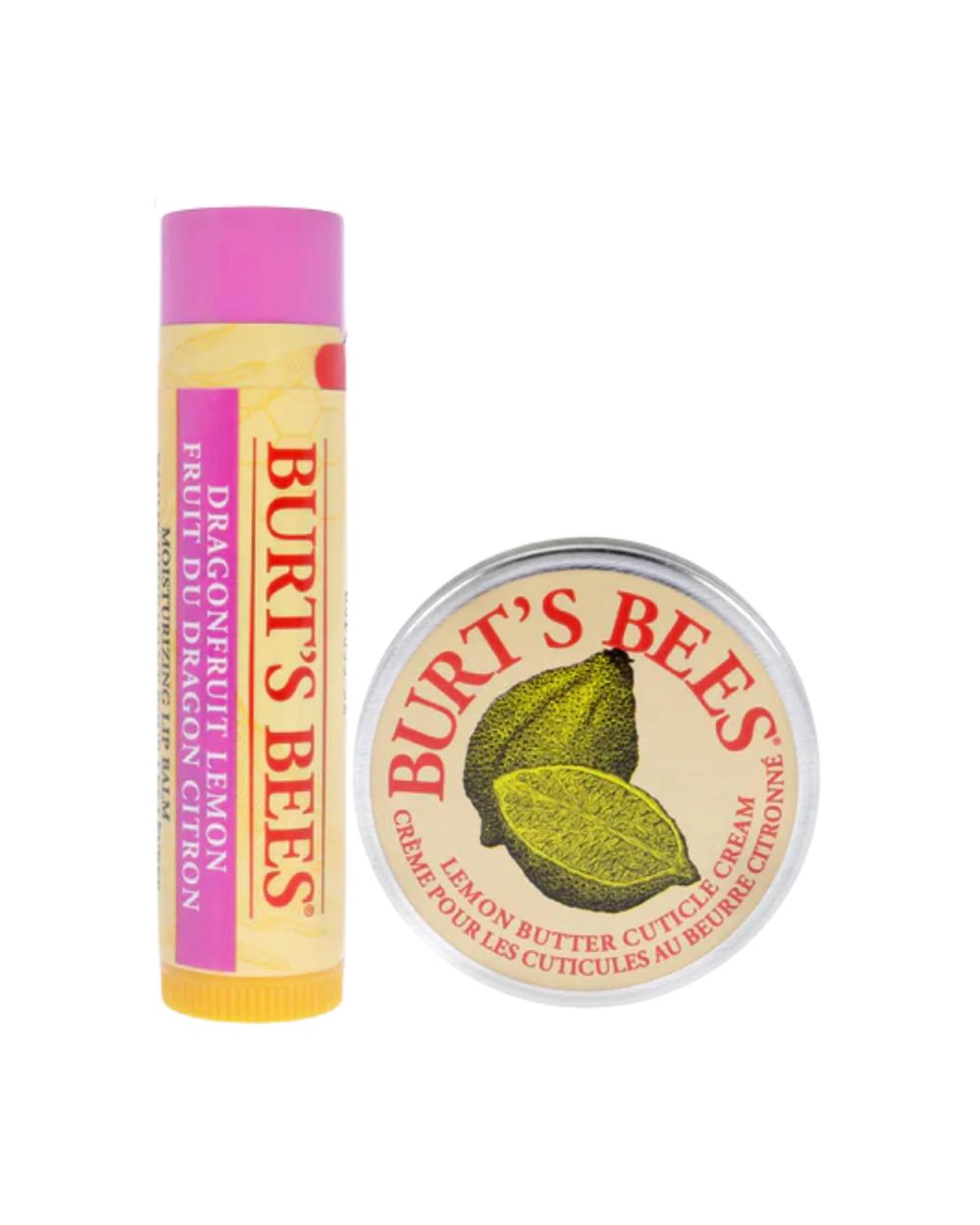 3 Burt's Bees Spring Surprise Dragonfruit Lemon Lip Balm & Cuticle Butter Duo Set, 3 of 8