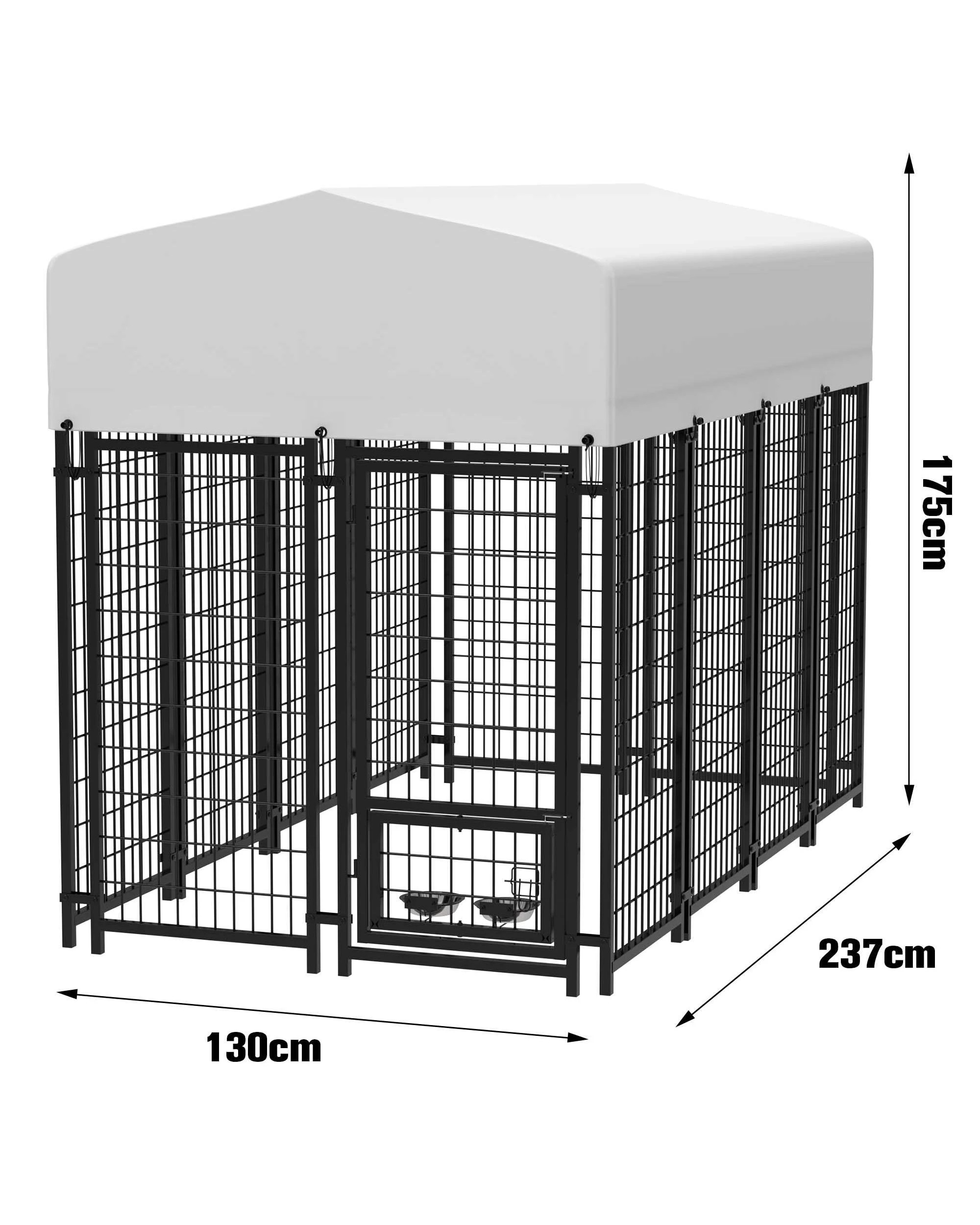 9 Advwin 2.4M Dog Kennel Large House Pet Run Cage Outdoor Enclosure, 9 of 9