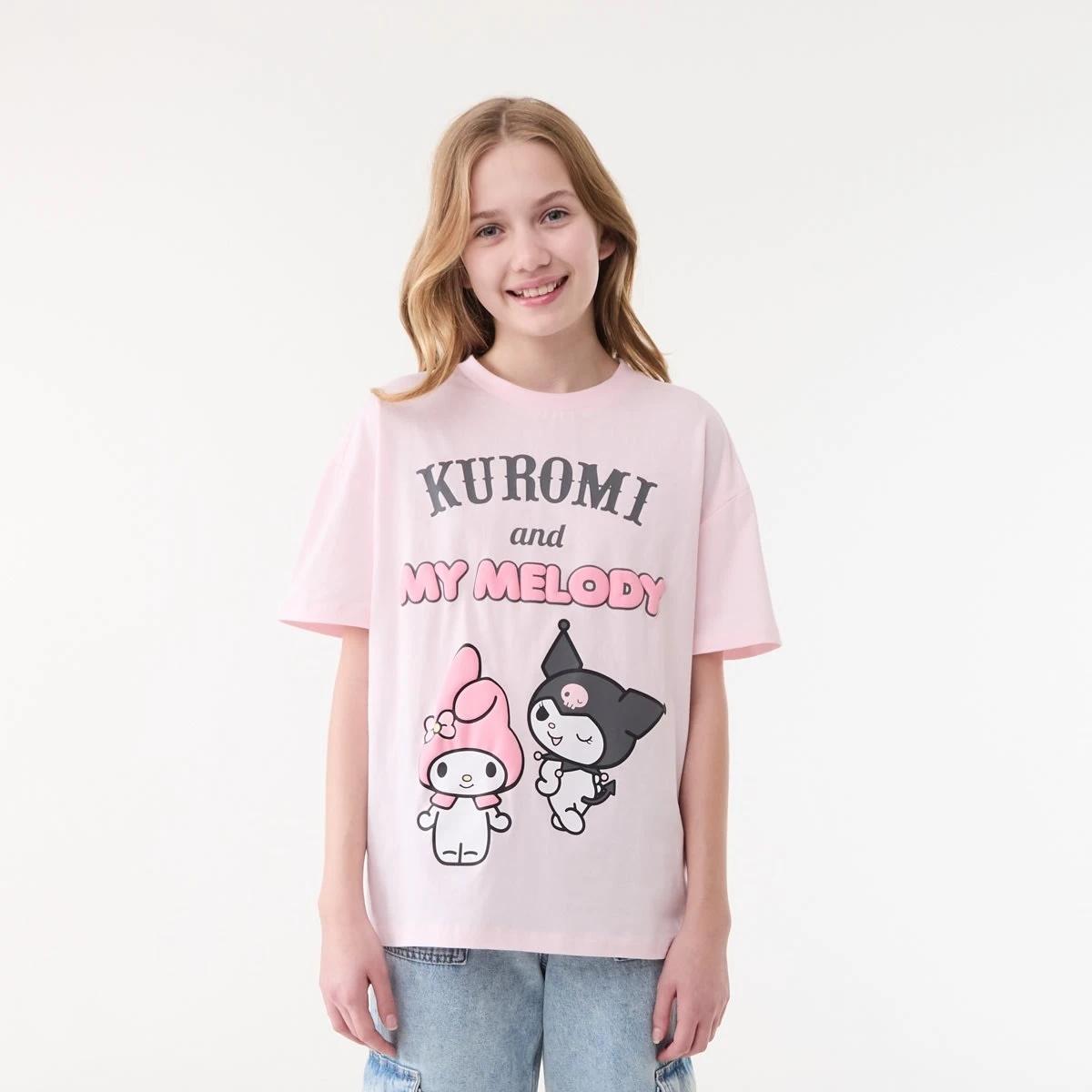 1 Kuromi and My Melody License Oversized T-shirt KUROMI AND MY MELODY, 1 of 6
