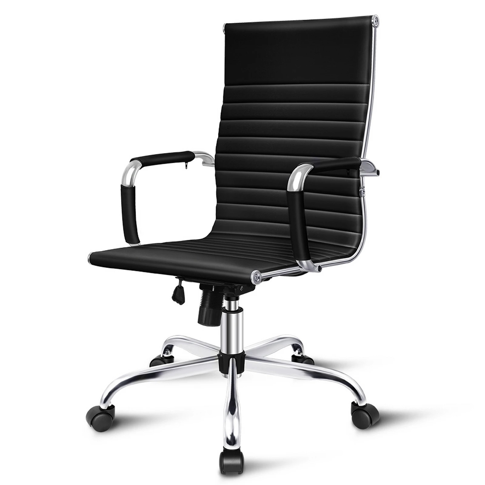 1 Alfordson Office Chair Ergonomic Executive Computer Seat Gaming High Back - Black, 1 of 10
