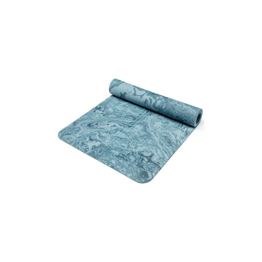 1 Adidas Premium 5mm Camo Yoga Mat Non-Slip Lightweight TPE With Carry String - Blue, 1 of 5