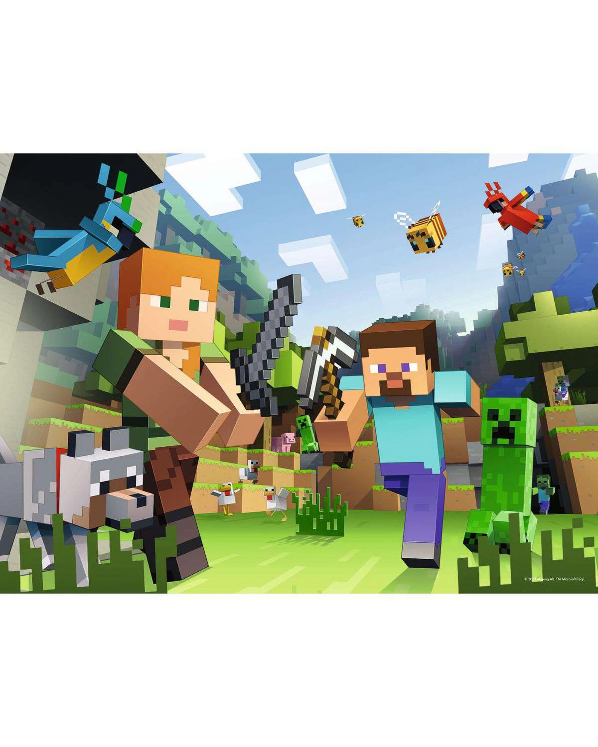 3 Ravensburger Minecraft XXL 100 Piece Jigsaw Puzzle, 3 of 3