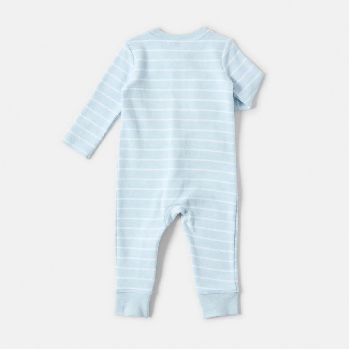 2 Sueded Coverall Blu Stripe, 2 of 4