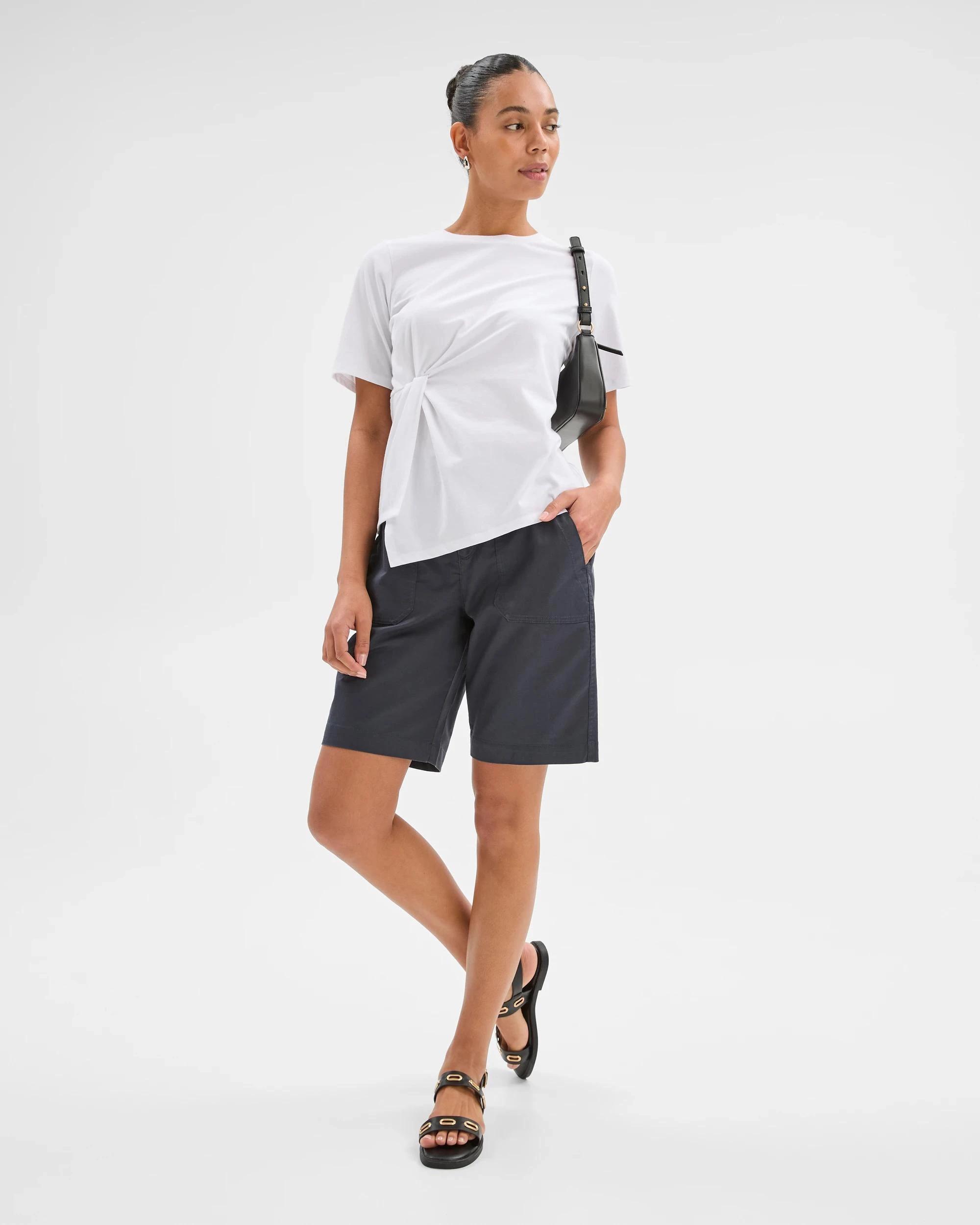 1 Target Ribbed Waist Shorts GRAPHITE, 1 of 5