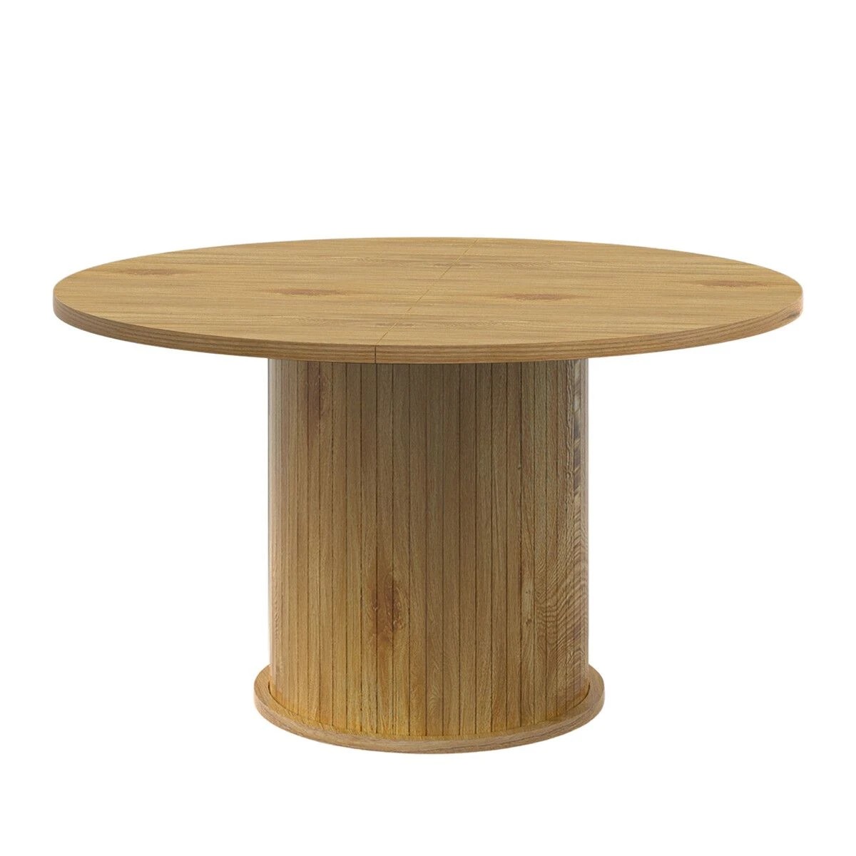 1 Ausway Wooden Modern Round Dining Table, 1 of 5