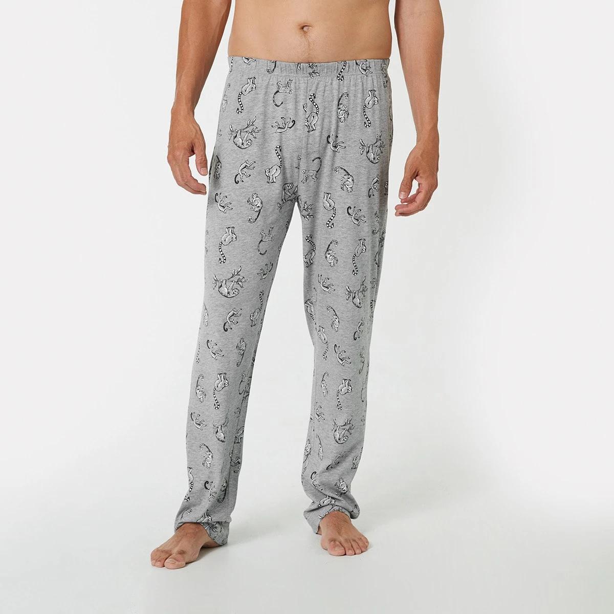 1 Printed Jersey Pants SLOTH LEMURS JUNGLE, 1 of 5
