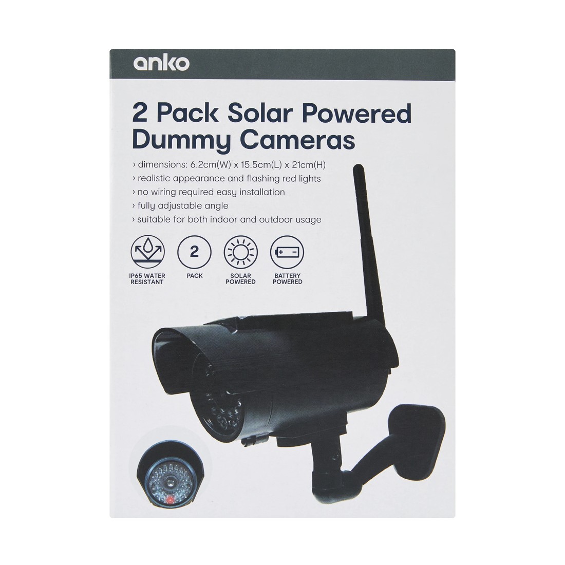 9 2 Pack Solar Dummy Cameras, 9 of 9