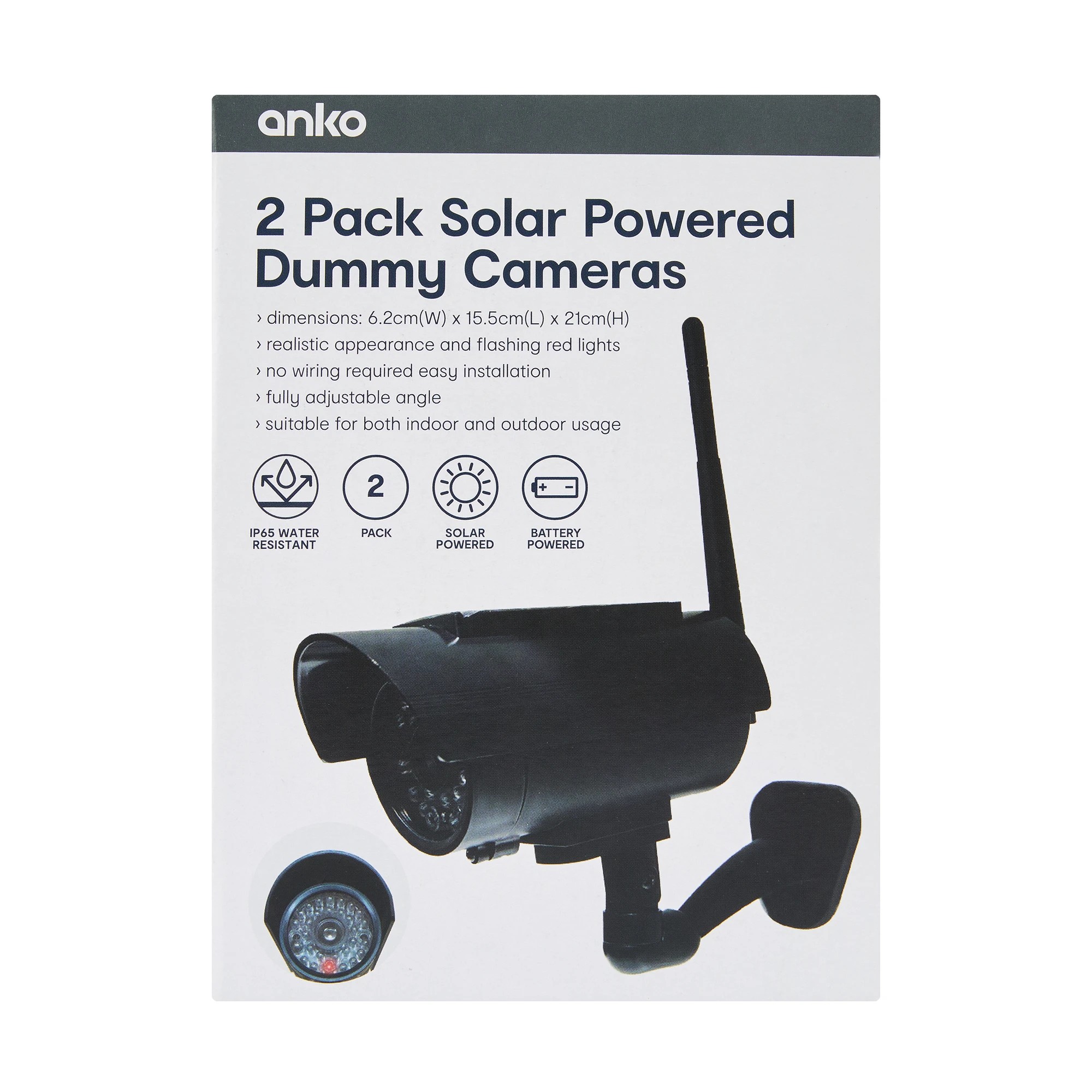 9 2 Pack Solar Dummy Cameras, 9 of 9