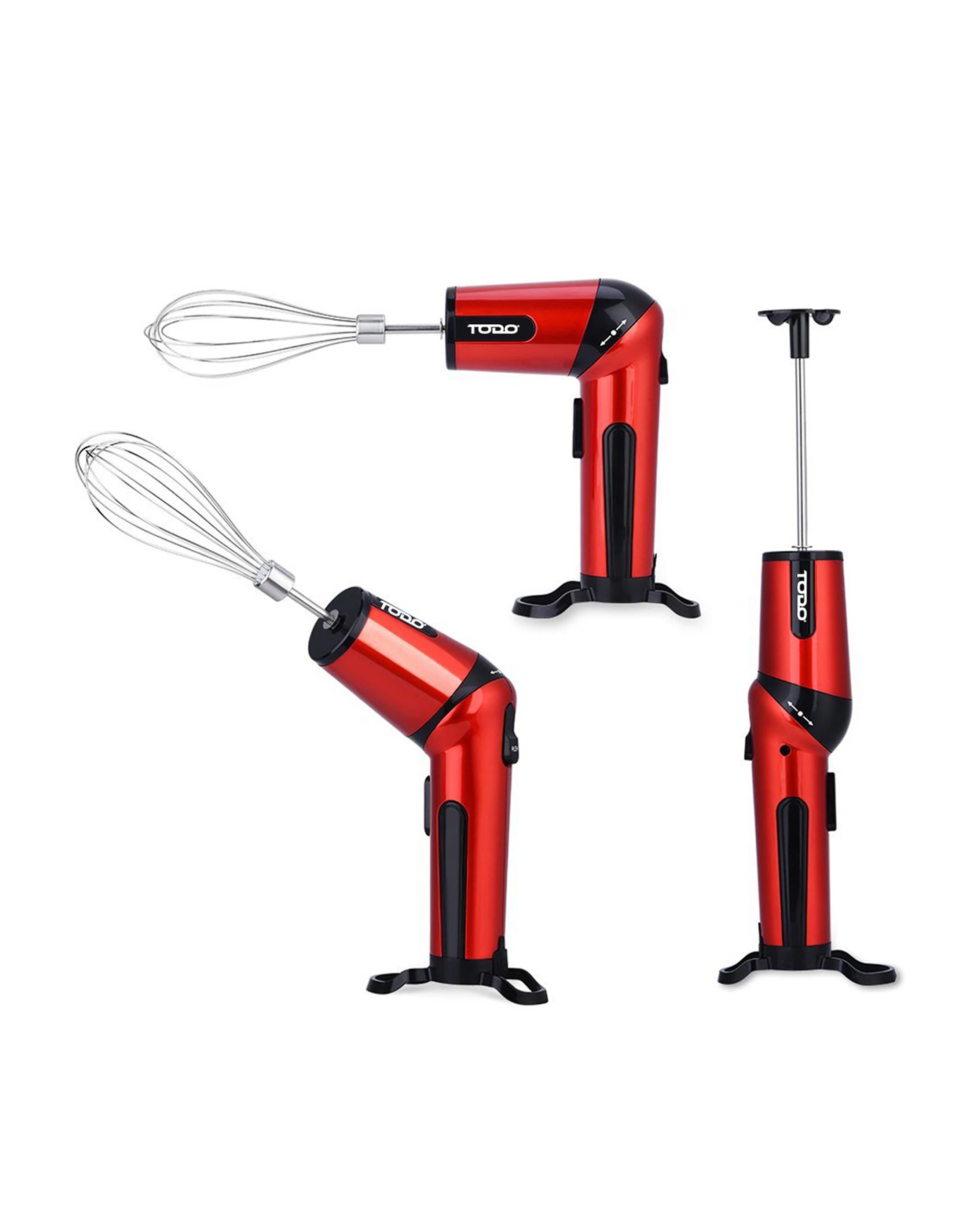 3 TODO Cordless Rechargeable Hand Mixer Whisk Handheld Electric Egg Beater Blender Hs-3805A, 3 of 4