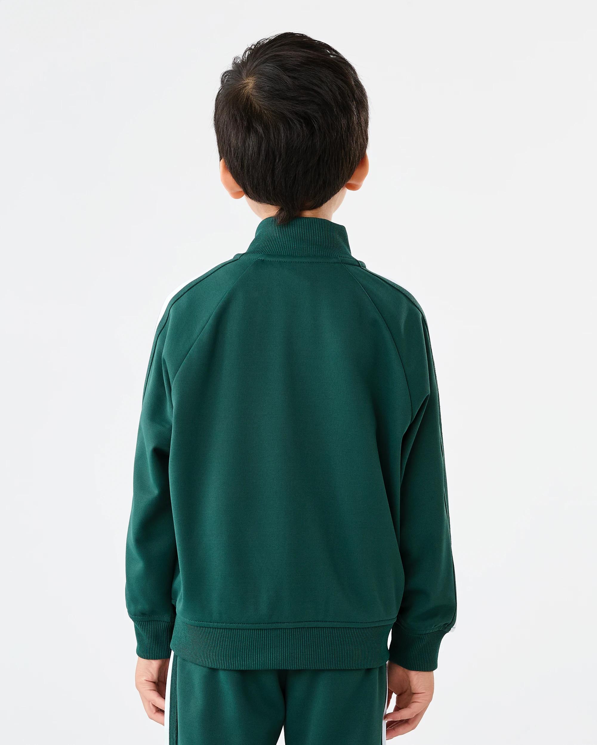 2 Tricot Zip Through Jacket Grn Varsit, 2 of 10