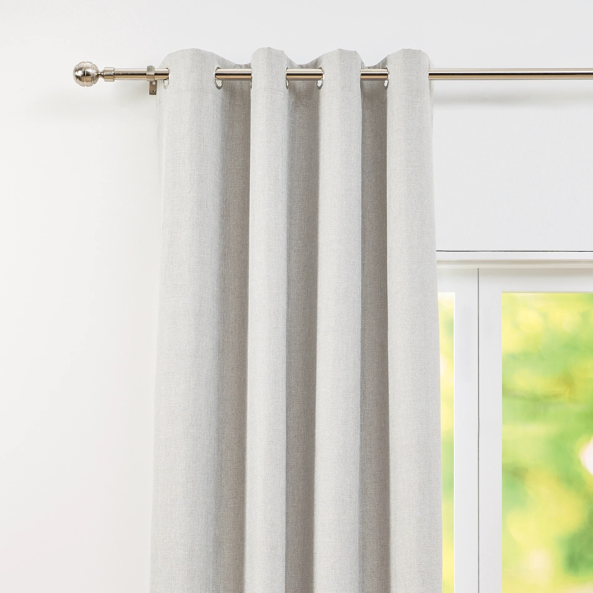 2 Monaco Long Block Out Curtain - Taupe - 140cm x 250cm, 2 of 7