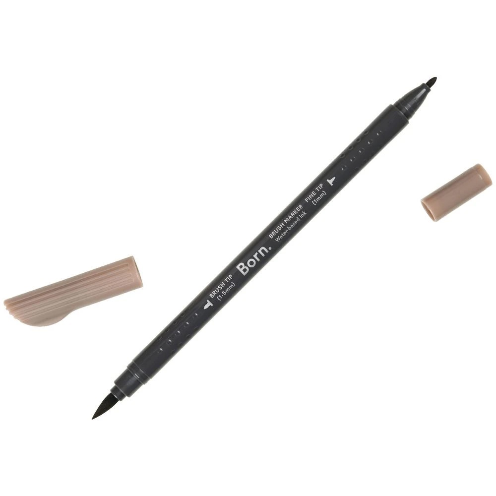 3 Born Professional Brush Dual-Tip Marker Chocolate 899, 3 of 4