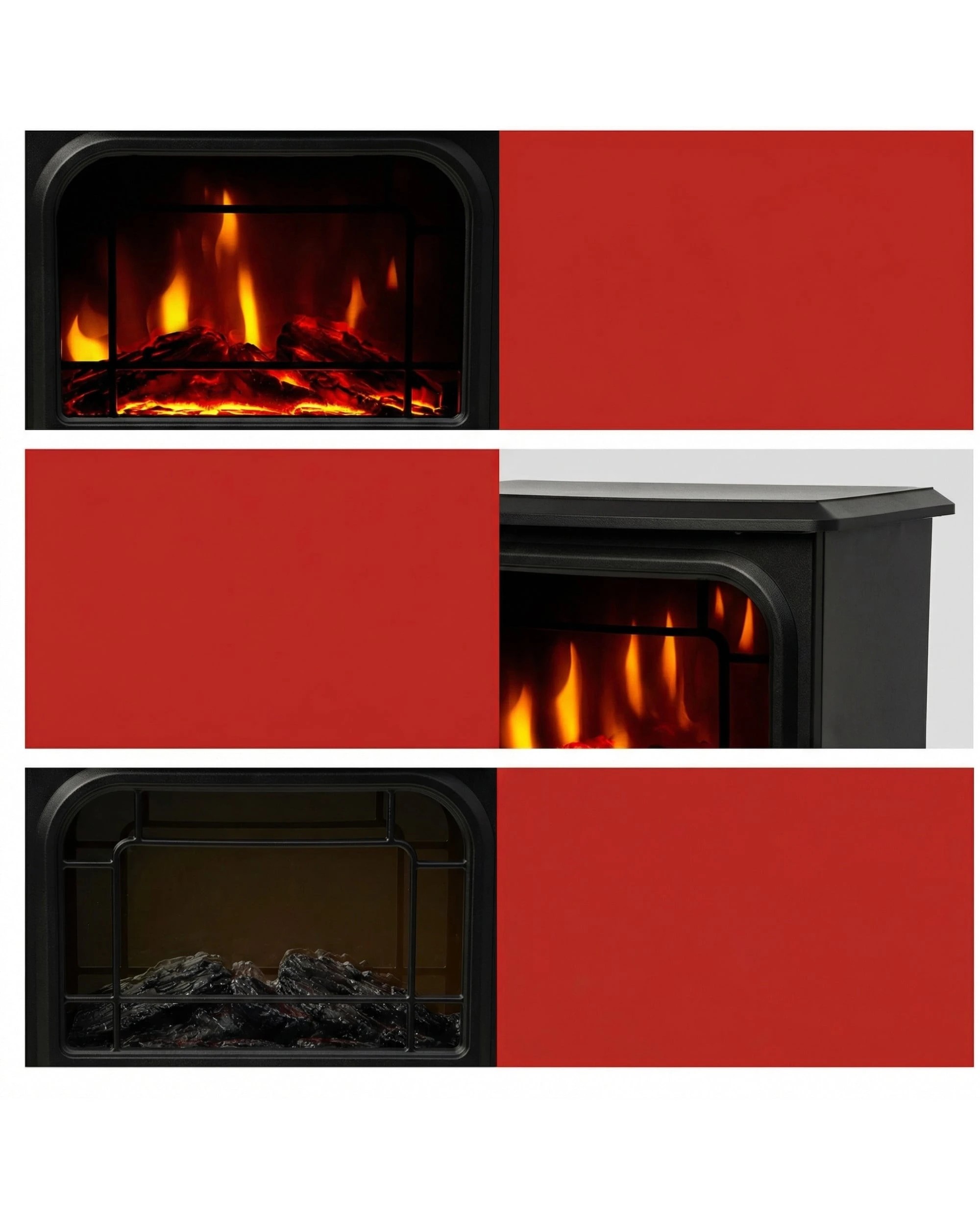 6 Dimplex Mcfstv12 1.2kw Optiflame Led Electric/portable Microstove Fire Heater - Black, 6 of 8