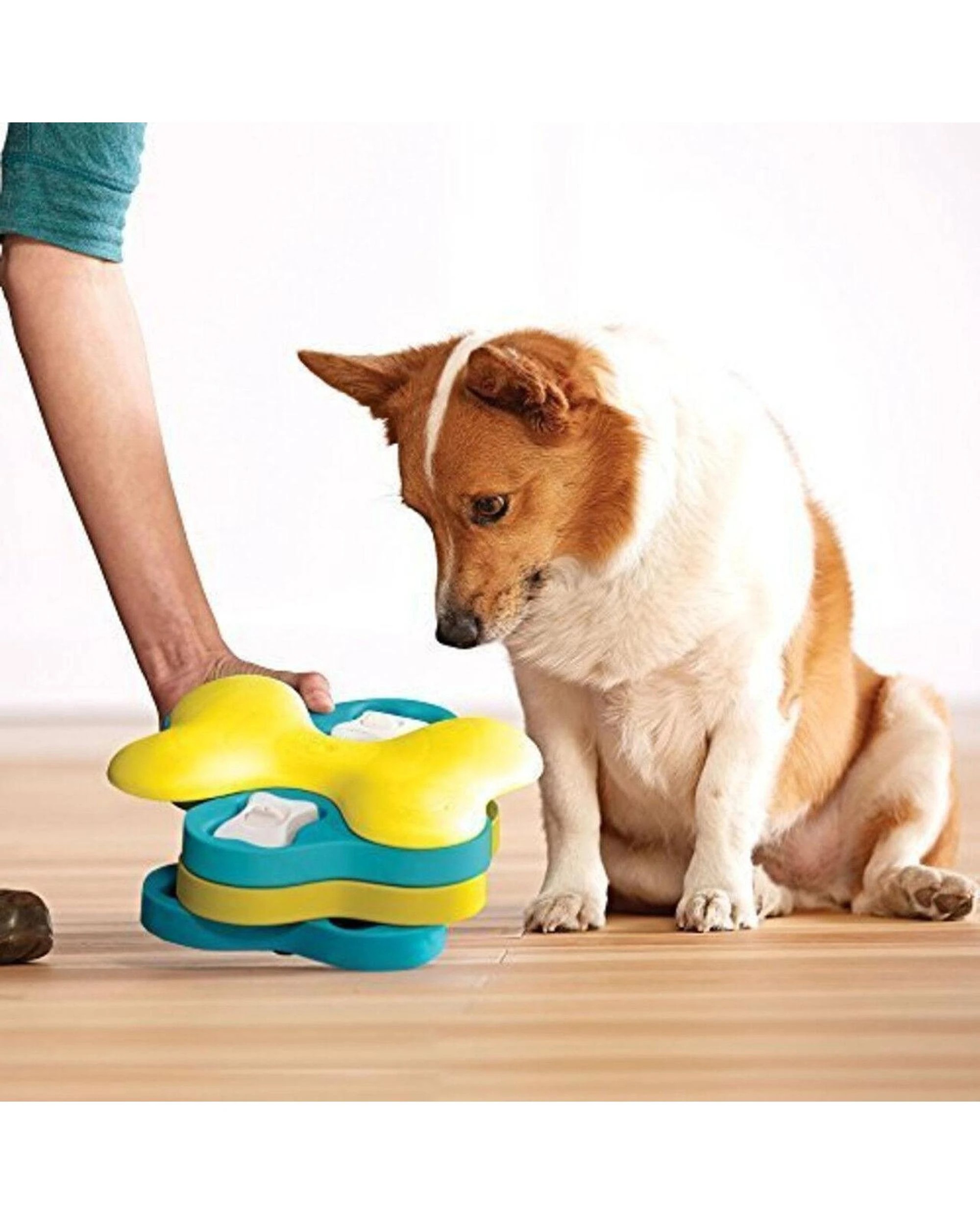 7 Outward Hound Nina Ottosson Dog Tornado Interactive Treat Dispenser Dog Toy Blue, 7 of 8