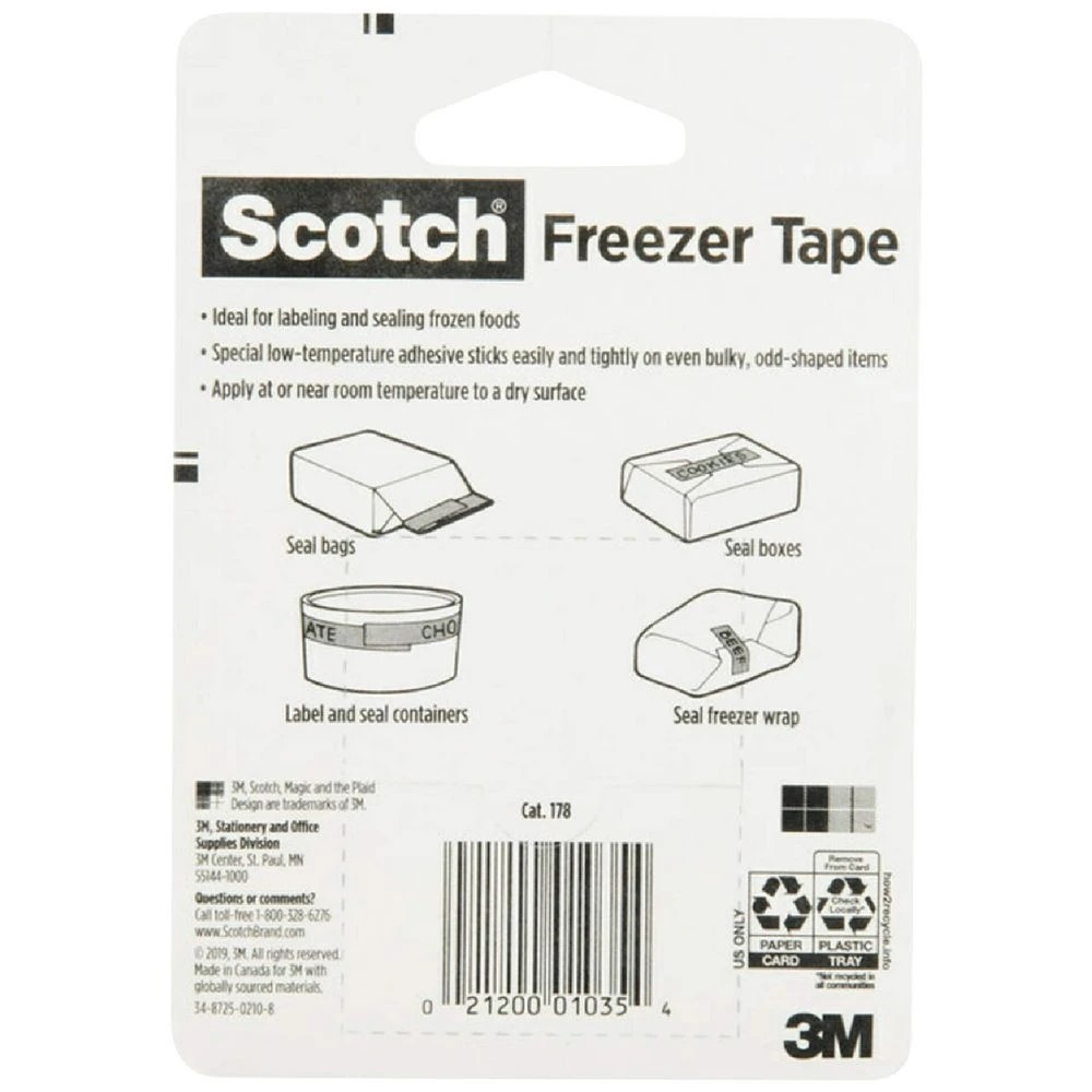 3 Scotch 178 Freezer Tape 19mm x 27.9m, 3 of 5